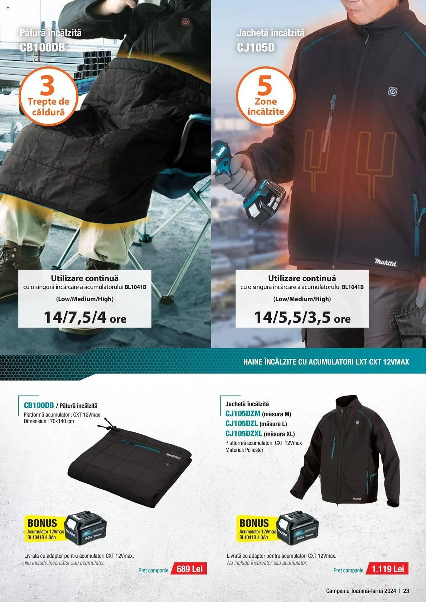 Catalog Catalog Makita de la 1 octombrie până la 20 decembrie 2024 - Revista Pagina 23