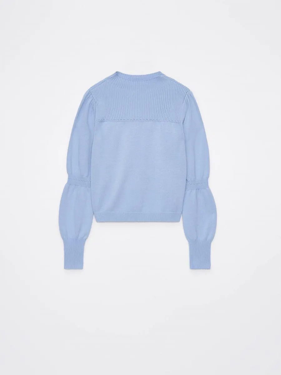 Pulover cu mâneci bufante