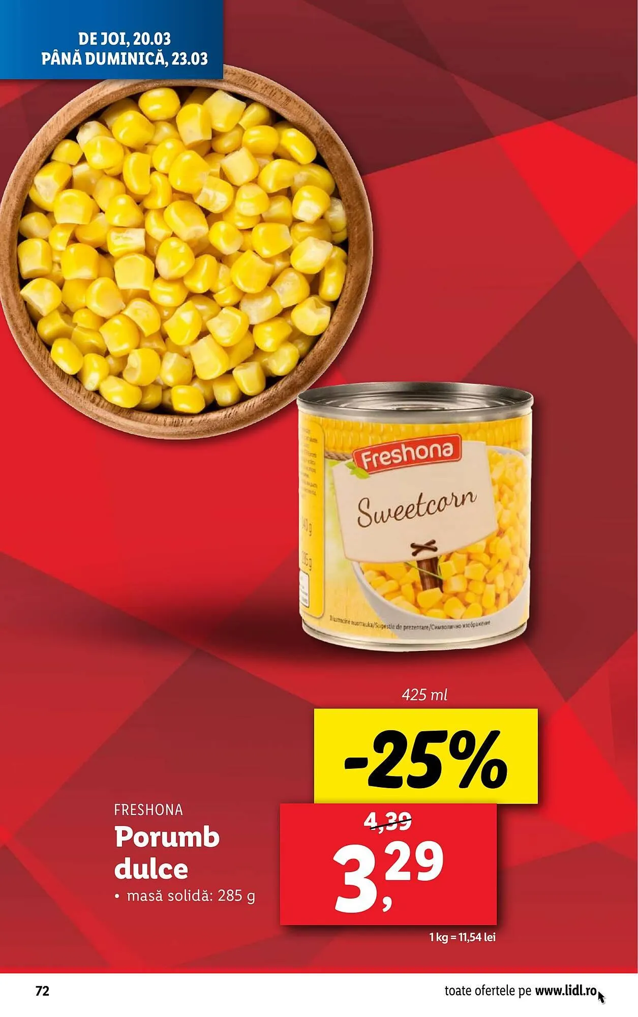 Catalog Catalog Lidl de la 17 martie până la 23 martie 2025 - Revista Pagina 72