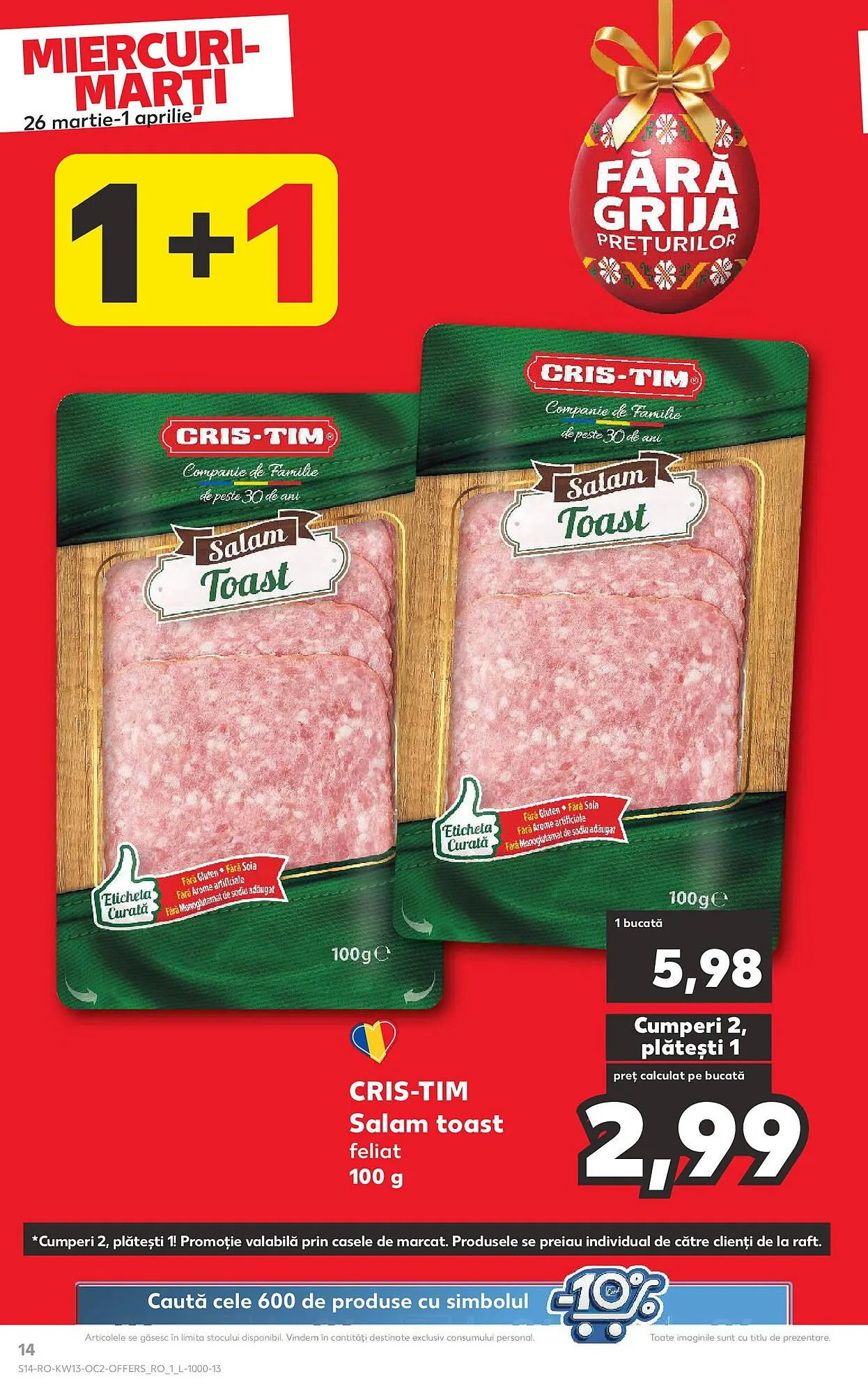 Catalog Catalog Kaufland de la 25 martie până la 30 martie 2025 - Revista Pagina 14