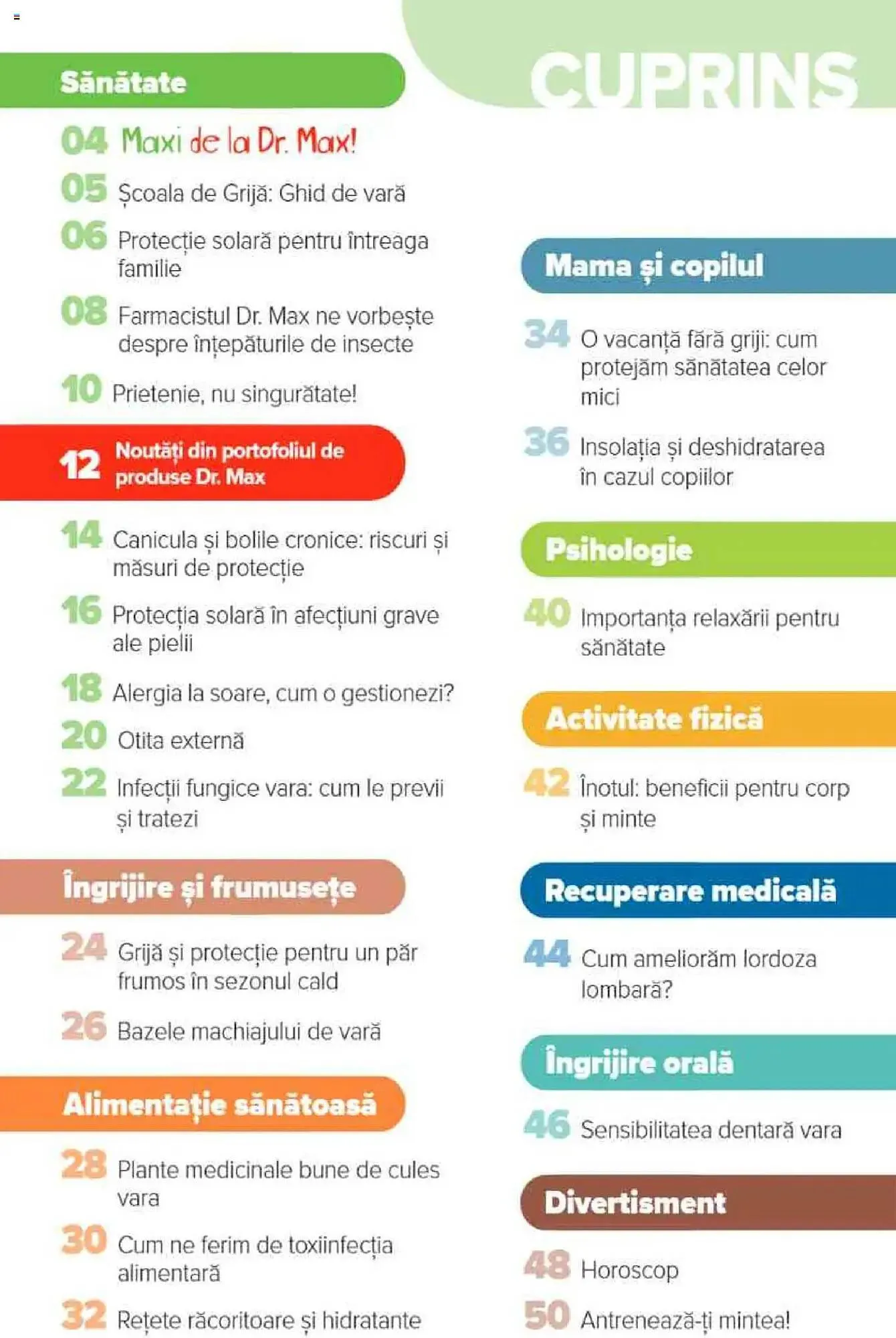 Catalog Catalog Dr.Max de la 1 iunie până la 31 august 2025 - Revista Pagina 3