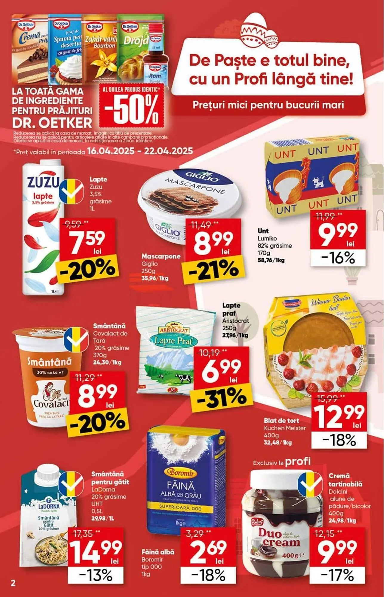 Catalog Catalog PROFI de la 16 aprilie până la 22 aprilie 2025 - Revista Pagina 1