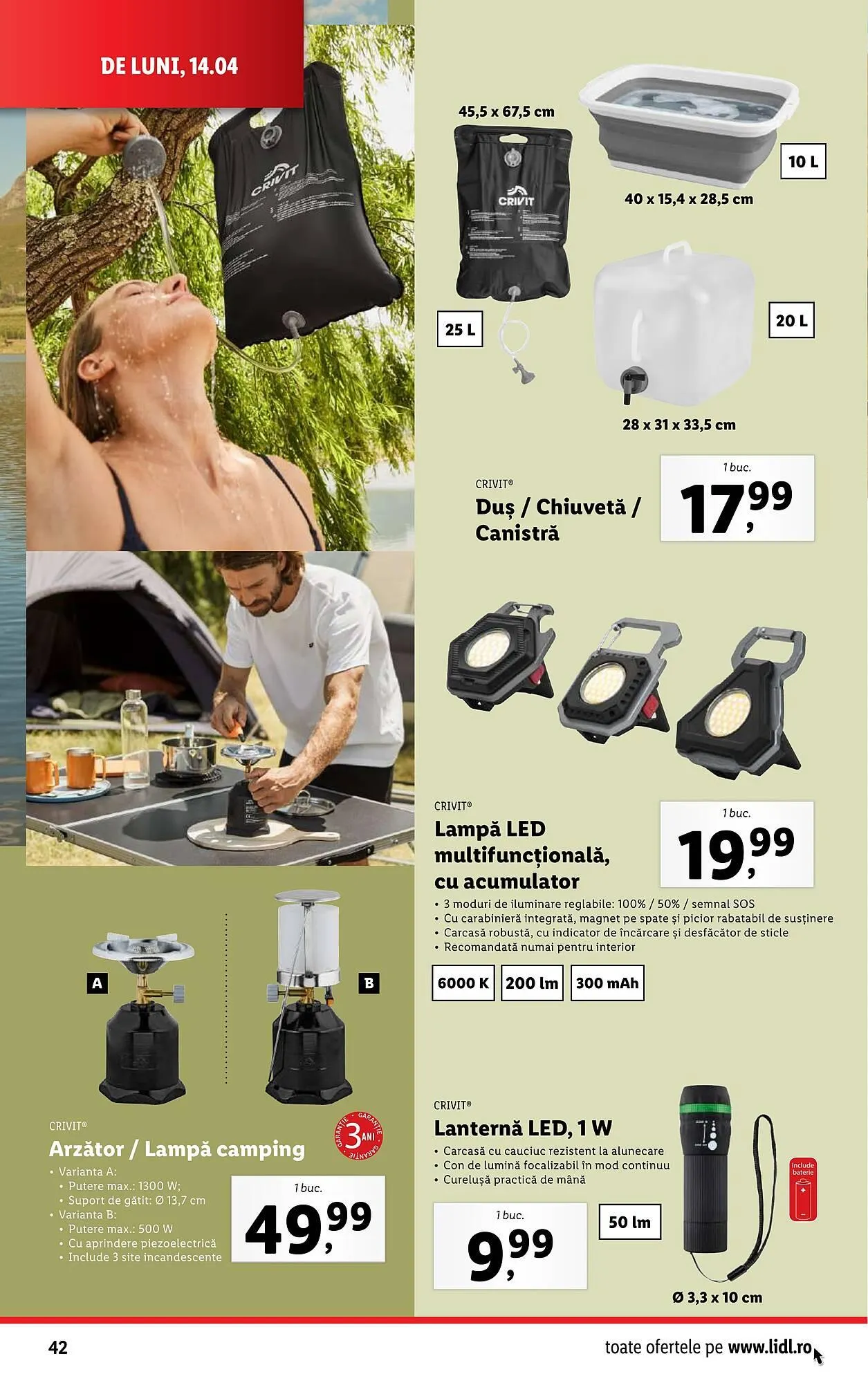 Catalog Catalog Lidl de la 14 aprilie până la 19 aprilie 2025 - Revista Pagina 42