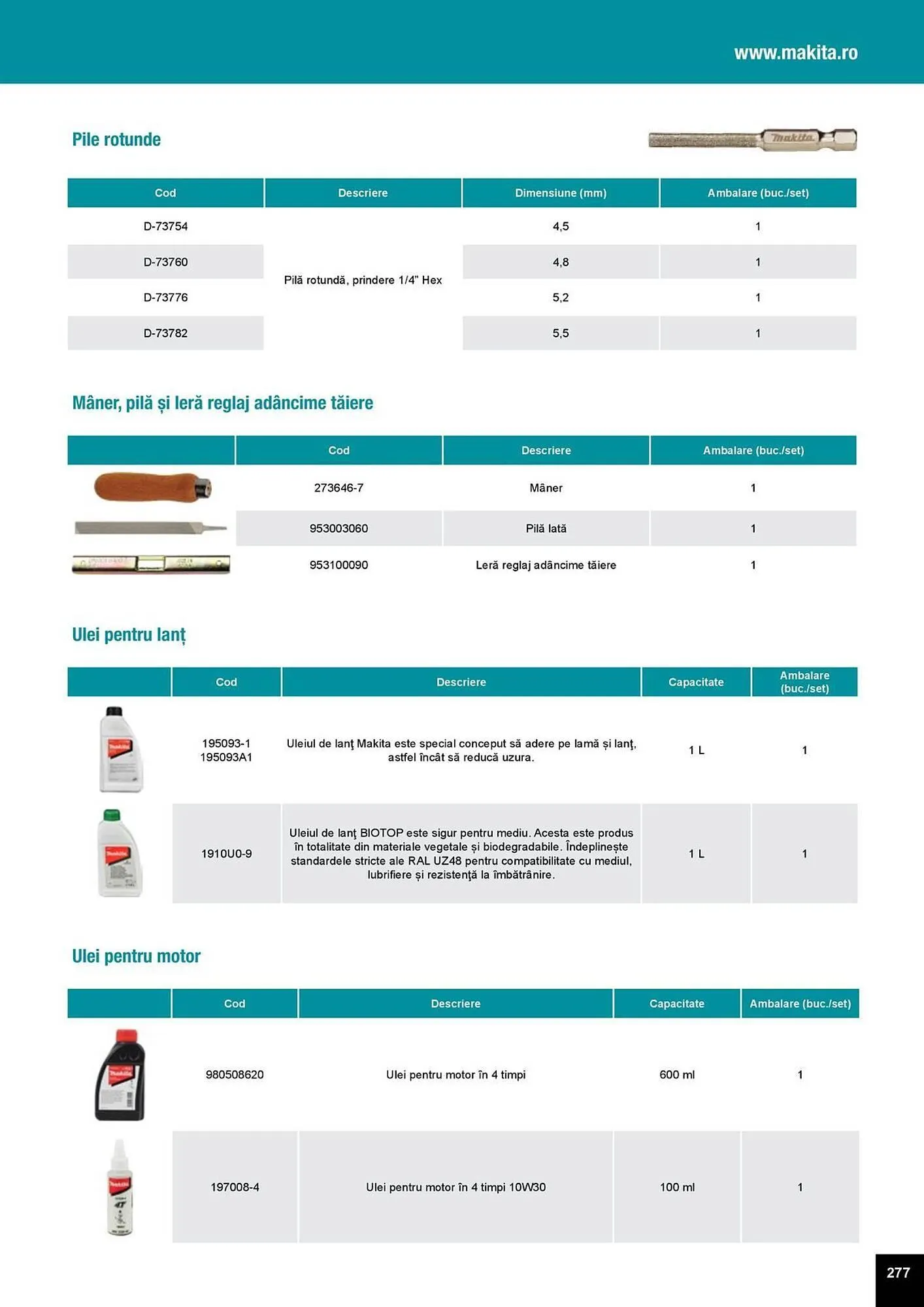 Catalog Catalog Makita de la 1 aprilie până la 31 decembrie 2025 - Revista Pagina 277