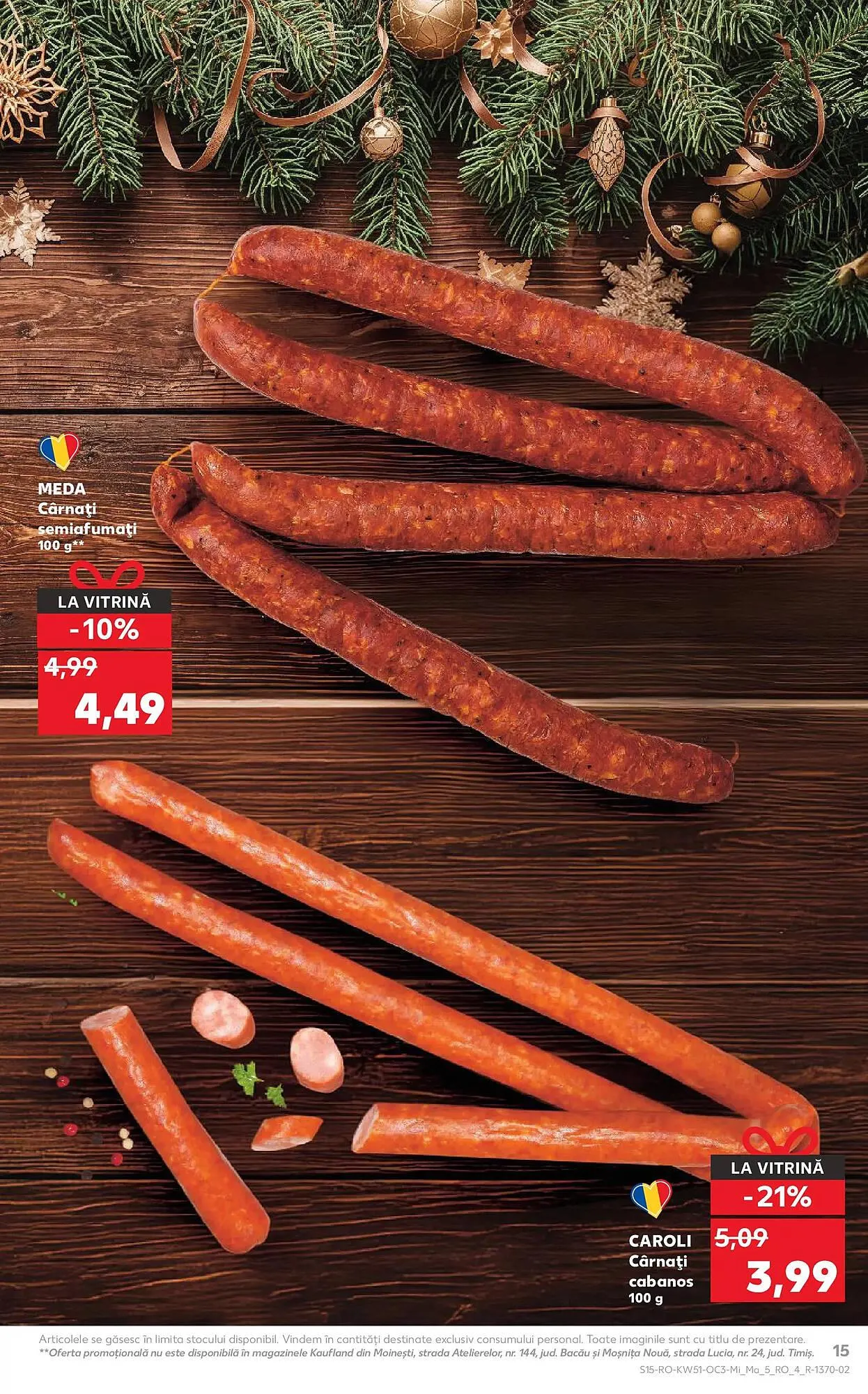Catalog Catalog Kaufland de la 17 decembrie până la 23 decembrie 2025 - Revista Pagina 15