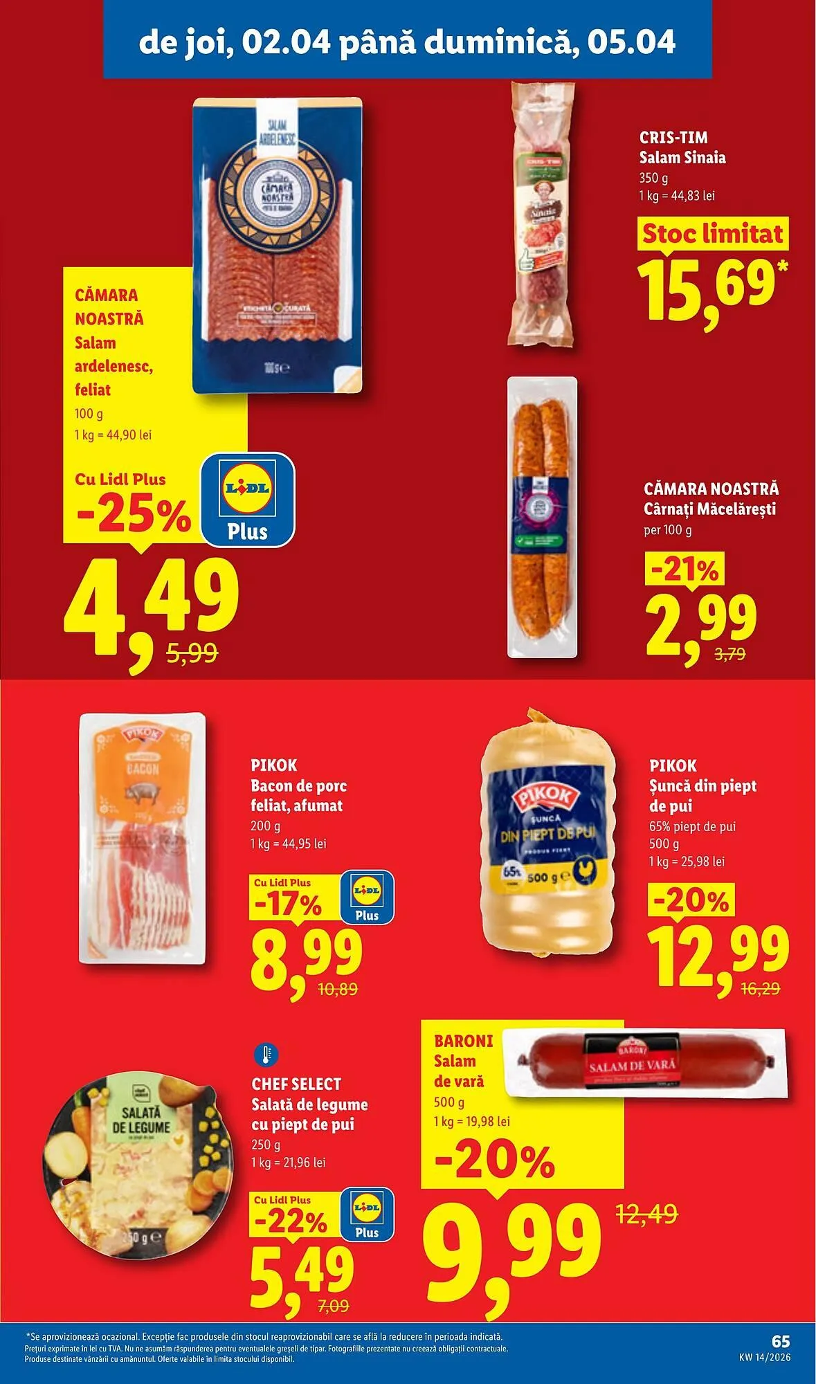 Catalog Catalog Lidl de la 30 martie până la 5 aprilie 2026 - Revista Pagina 65