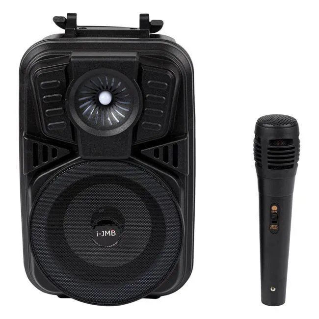 Boxa Bluetooth cu Microfon Karaoke LED 10W 15x12.5x27 cm
