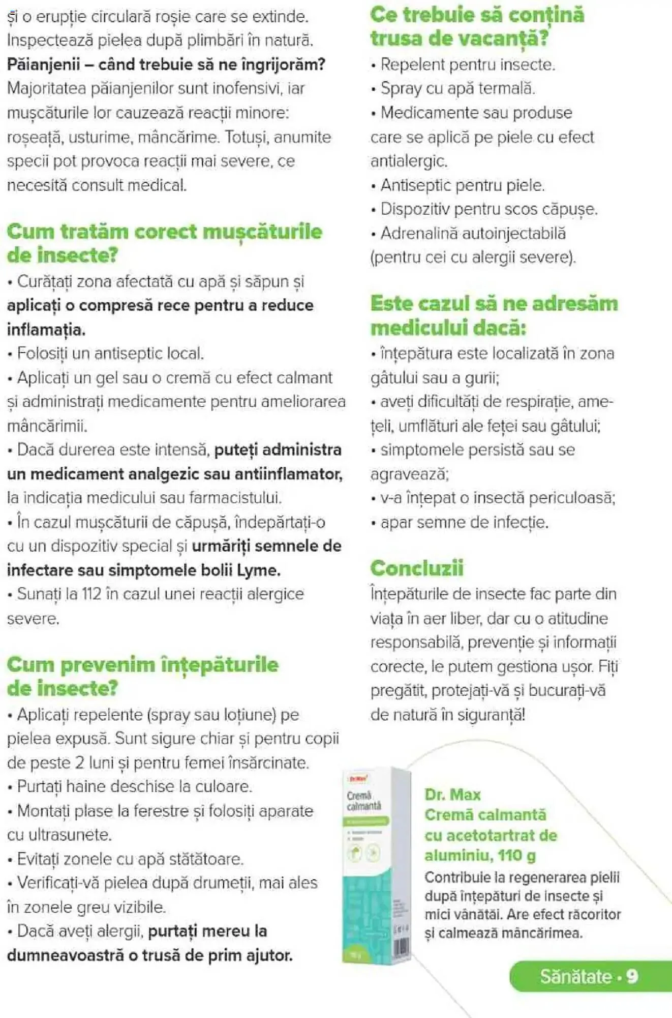 Catalog Catalog Dr.Max de la 1 iunie până la 31 august 2025 - Revista Pagina 9