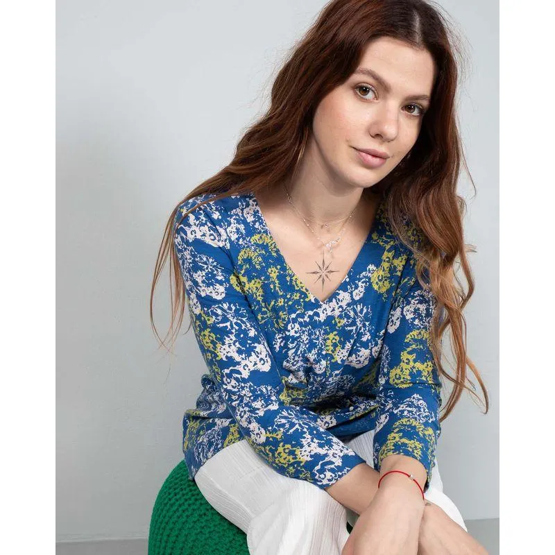 Bluza din bumbac cu imprimeu 24MAY26004