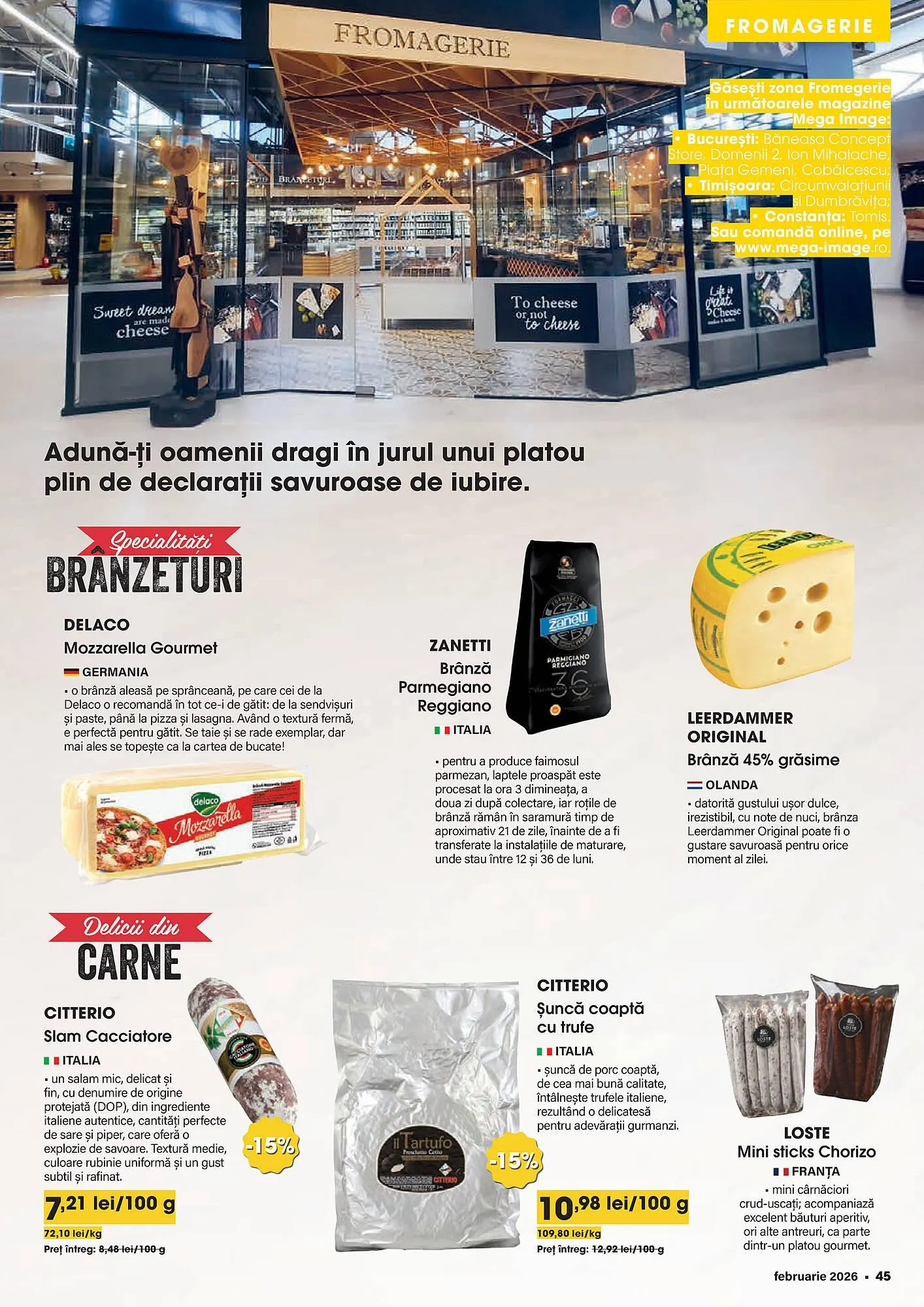 Catalog Catalog Mega Image de la 1 februarie până la 28 februarie 2026 - Revista Pagina 45