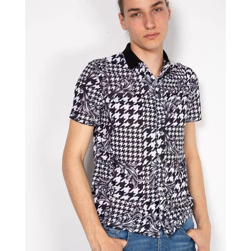 Bluza cu imprimeu si inchidere cu nasturi 23ITTH9074