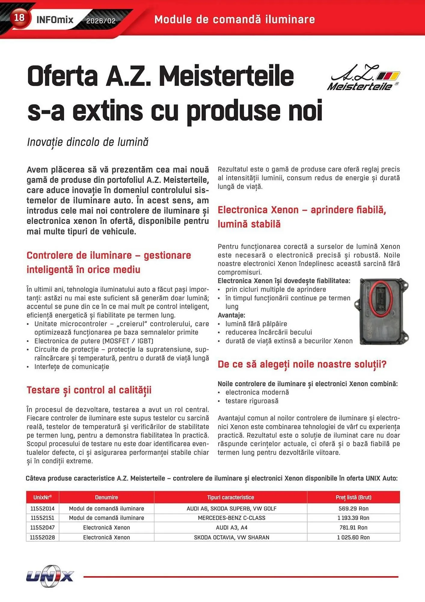 Catalog Catalog UNIX Auto de la 4 februarie până la 28 februarie 2026 - Revista Pagina 18