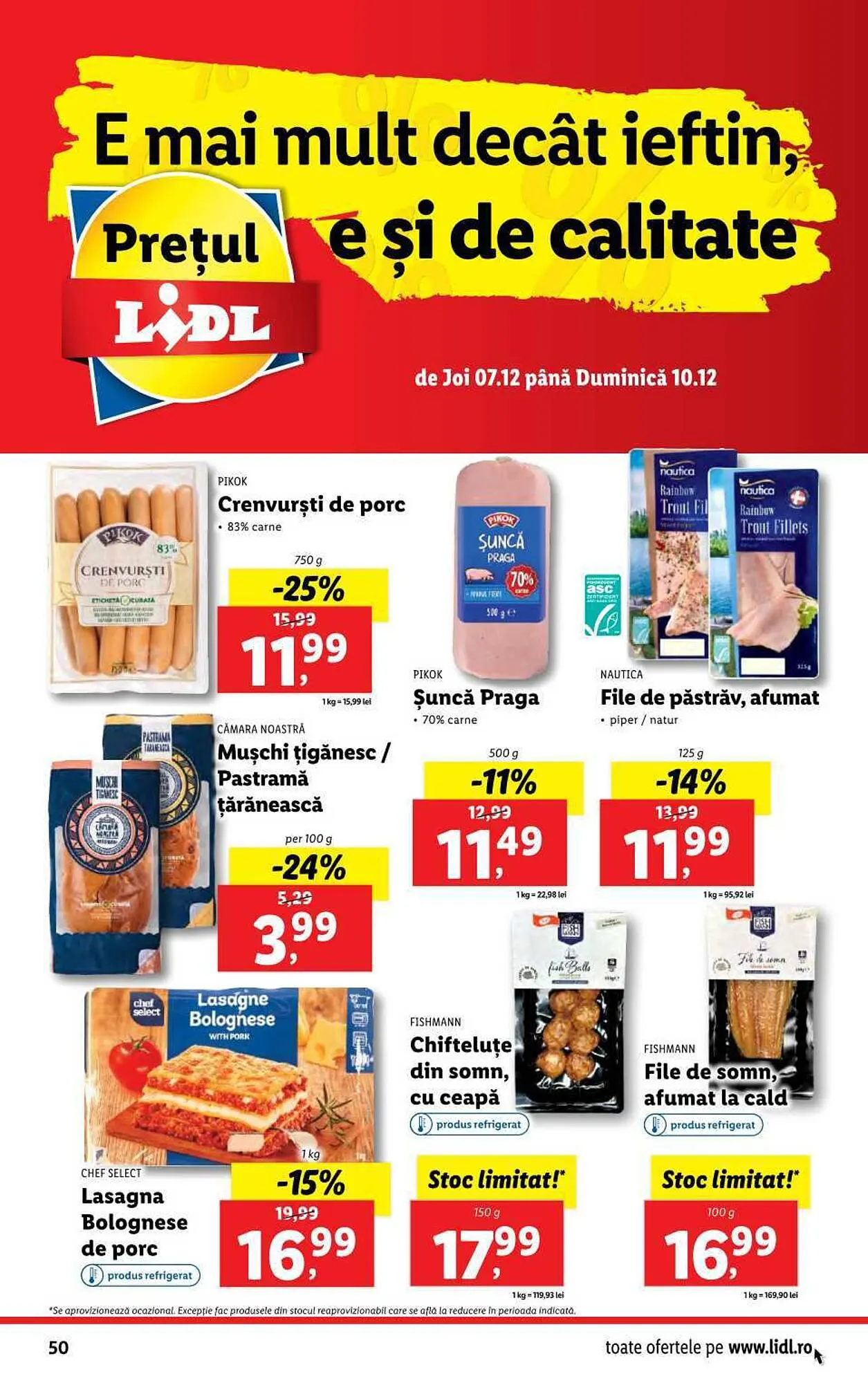 Catalog Lidl catalog de la 4 decembrie până la 10 decembrie 2023 - Revista Pagina 50