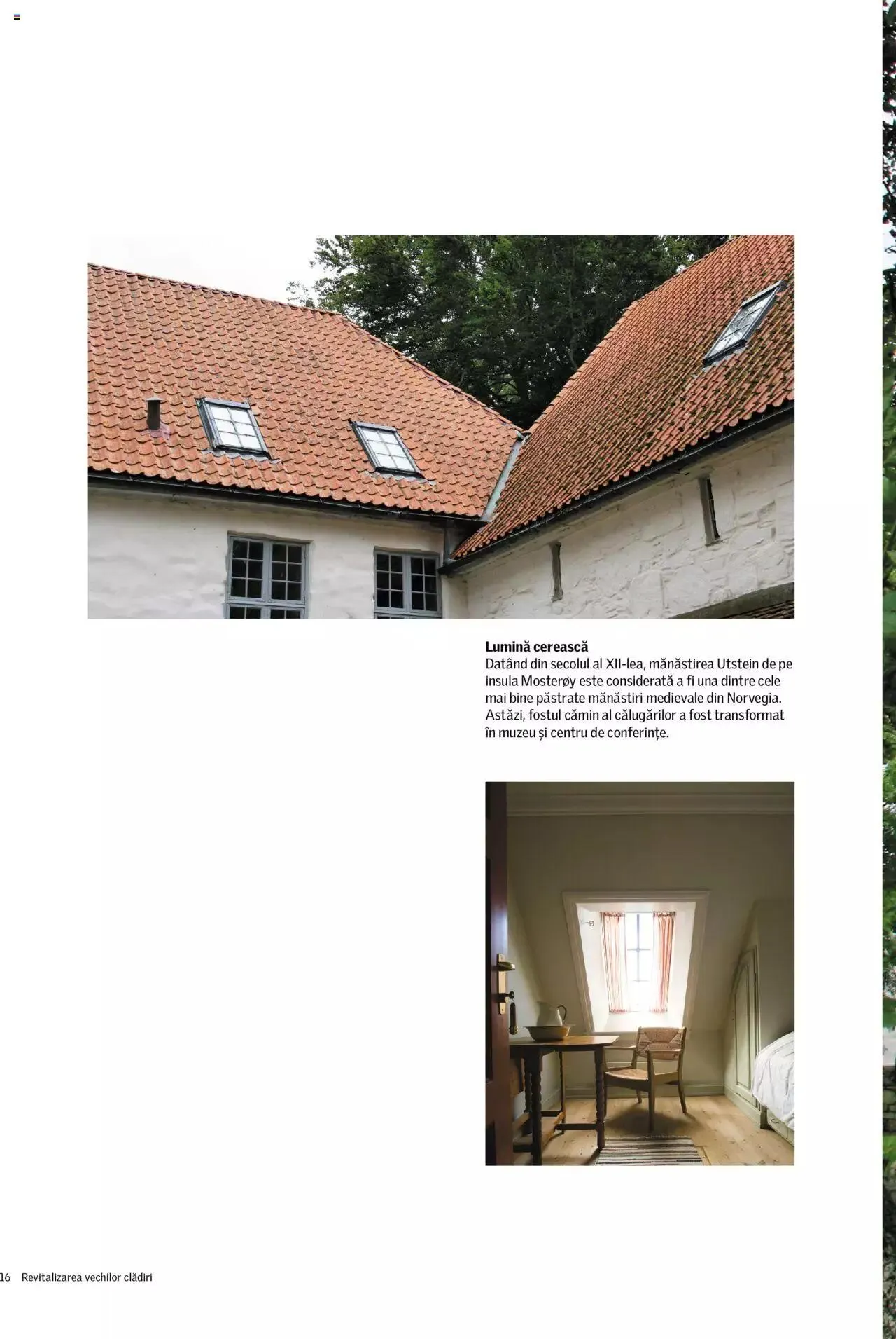 Catalog Velux catalog - Revitalizarea clădirilor istorice de la 1 octombrie până la 31 decembrie 2024 - Revista Pagina 16