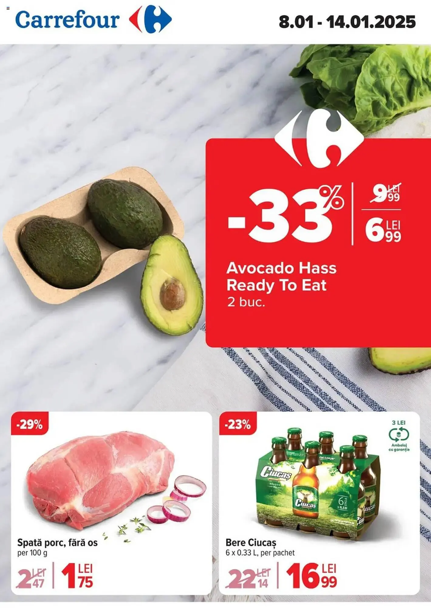 Catalog Catalog Carrefour de la 8 ianuarie până la 14 ianuarie 2025 - Revista Pagina 1