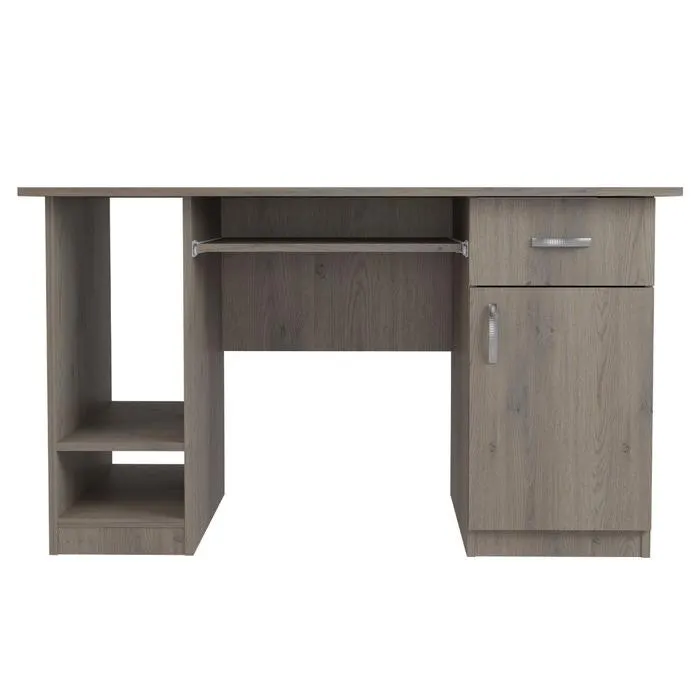 Birou calculator cu sertare si dulap V498, stejar Cannolo K2739, 130 x 63 x 75 cm, 1C