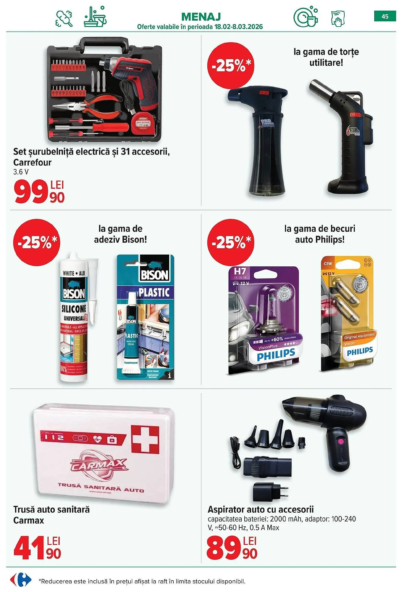 Catalog Catalog Carrefour de la 18 februarie până la 24 februarie 2026 - Revista Pagina 47