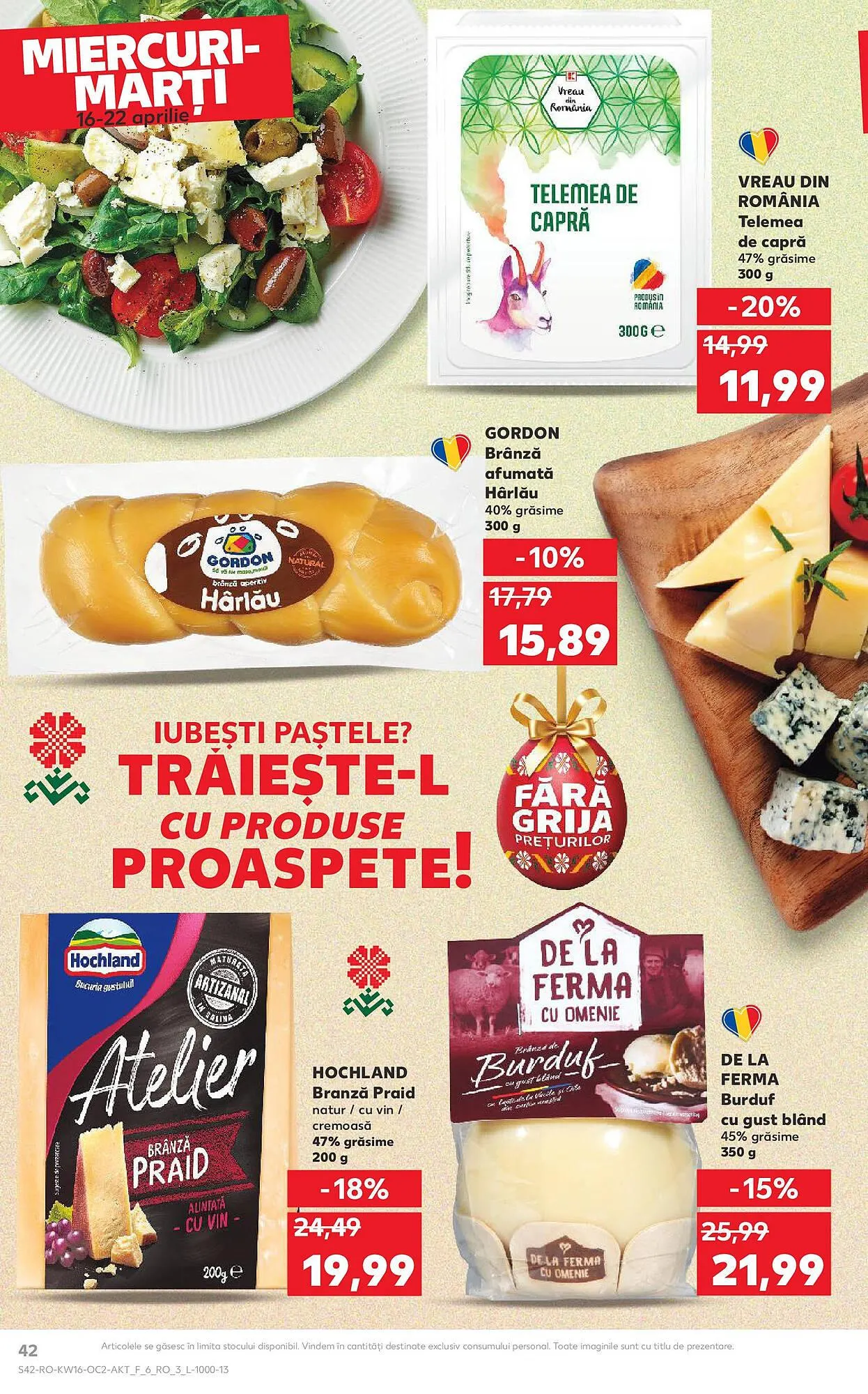 Catalog Catalog Kaufland de la 16 aprilie până la 22 aprilie 2025 - Revista Pagina 42