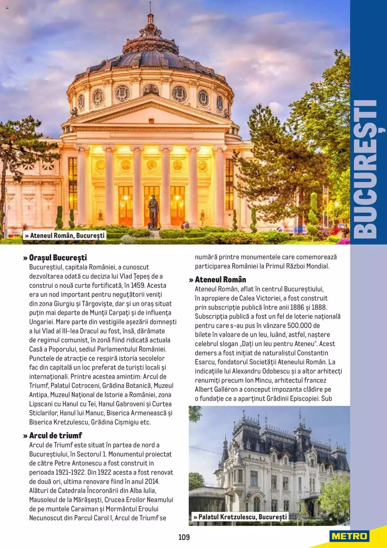 Catalog Metro - Ghid de călătorie - România, 2022 de la 4 iulie până la 31 decembrie 2023 - Revista Pagina 109