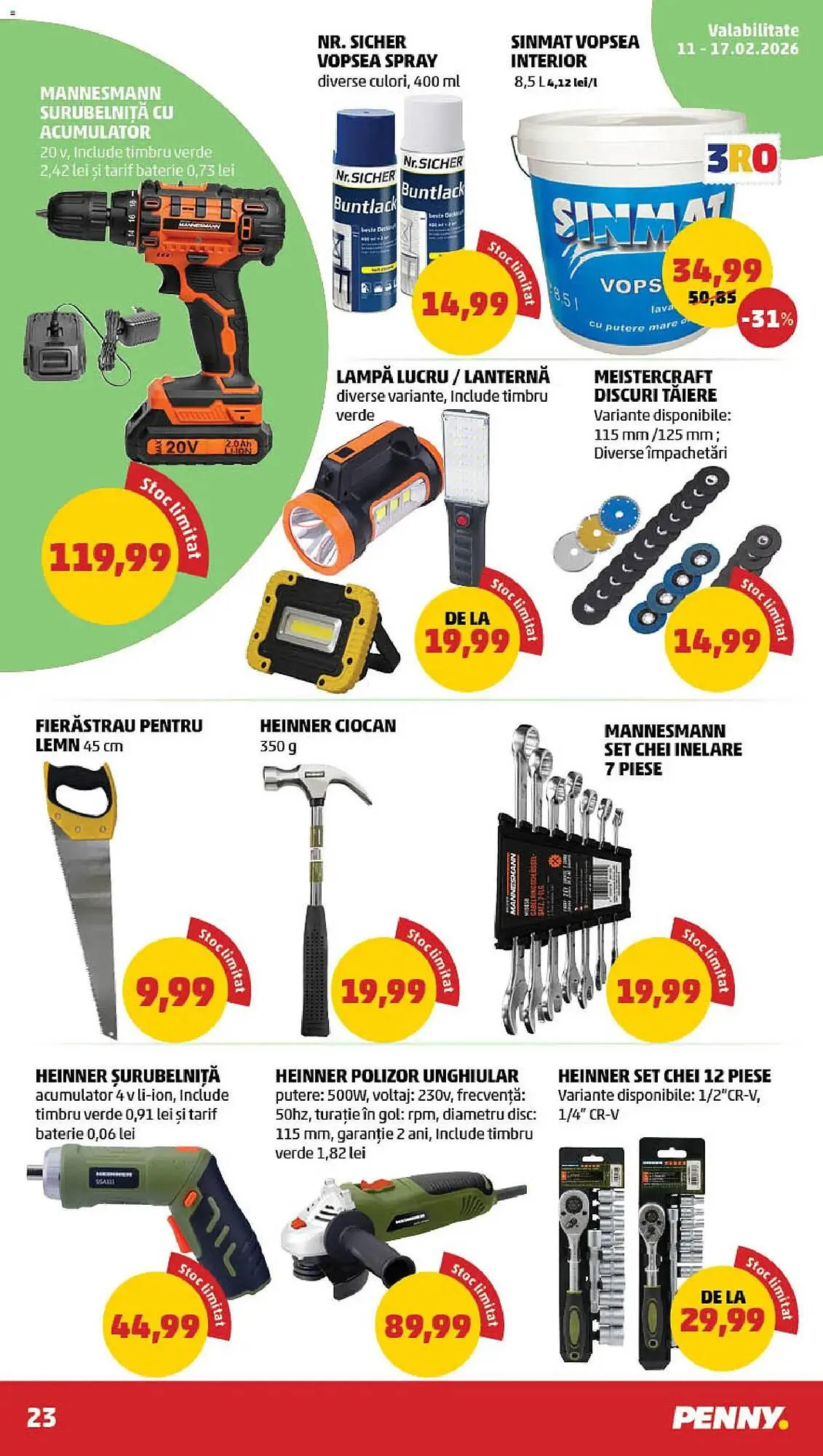 Catalog Catalog Penny de la 11 februarie până la 17 februarie 2026 - Revista Pagina 23