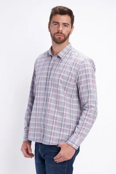 Timeout - Camasa barbat regular fit cu carouri mici