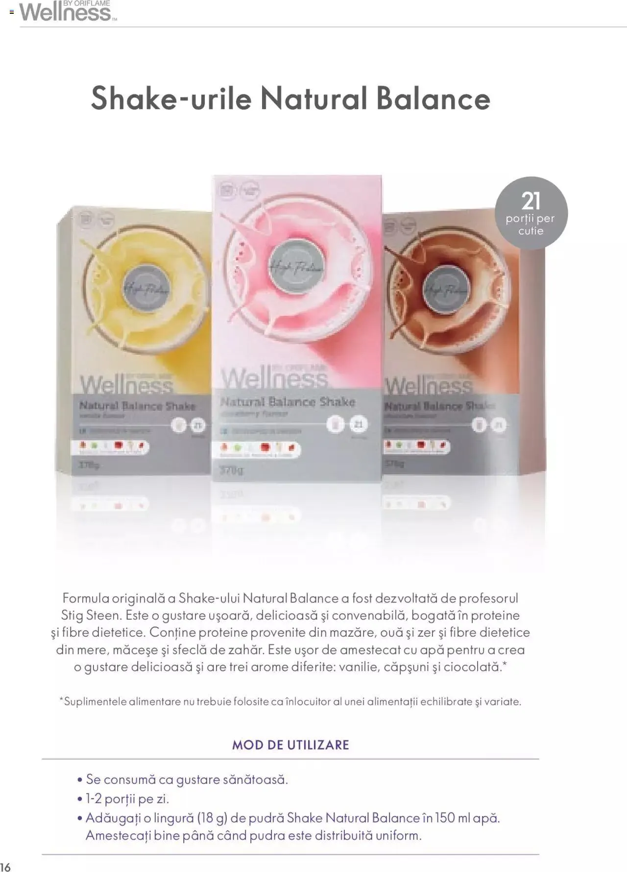 Catalog Oriflame catalog - Ghidul Wellness de la 28 septembrie până la 31 decembrie 2023 - Revista Pagina 16