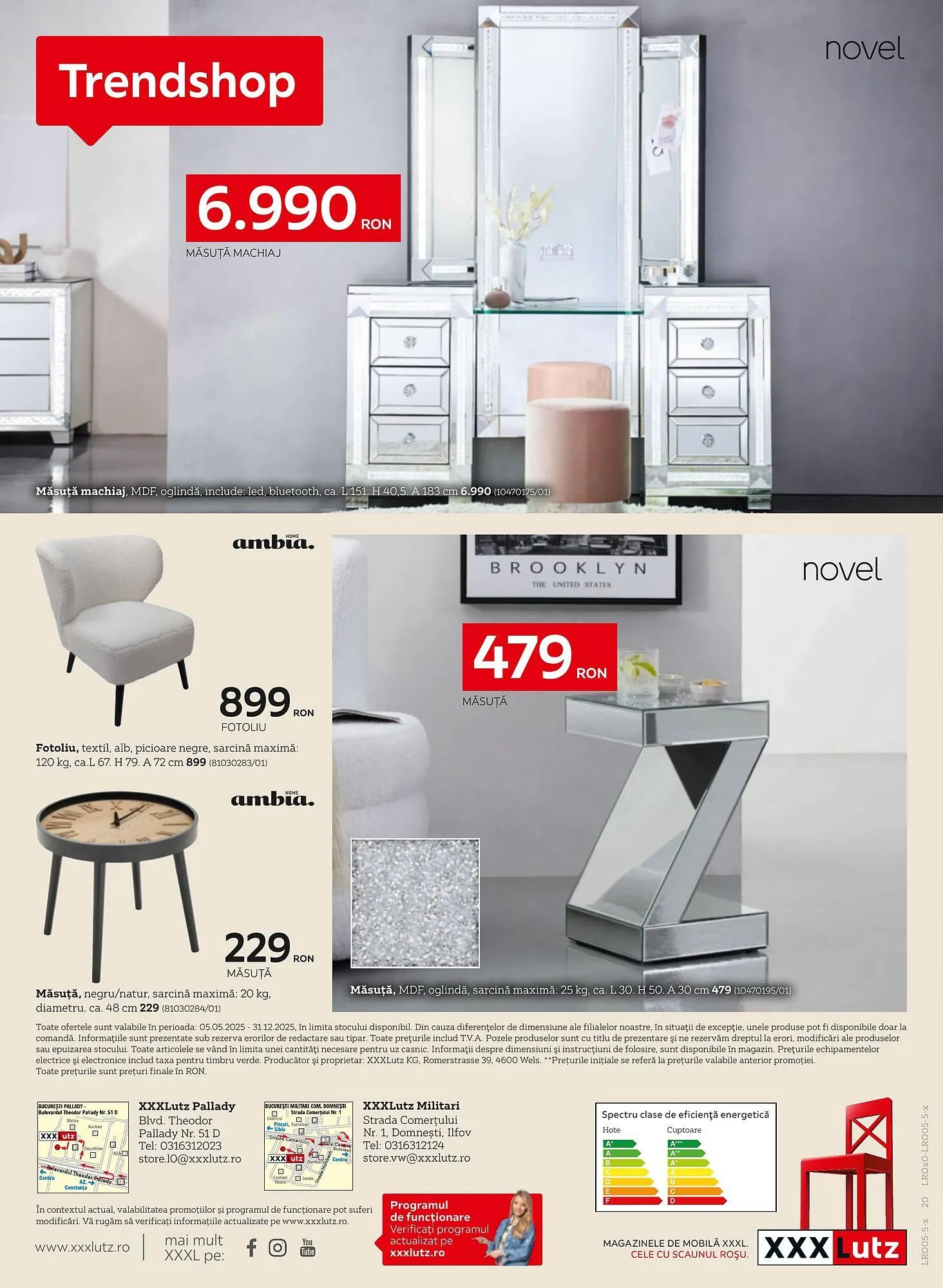 Catalog Catalog XXXLutz de la 5 mai până la 31 decembrie 2025 - Revista Pagina 20