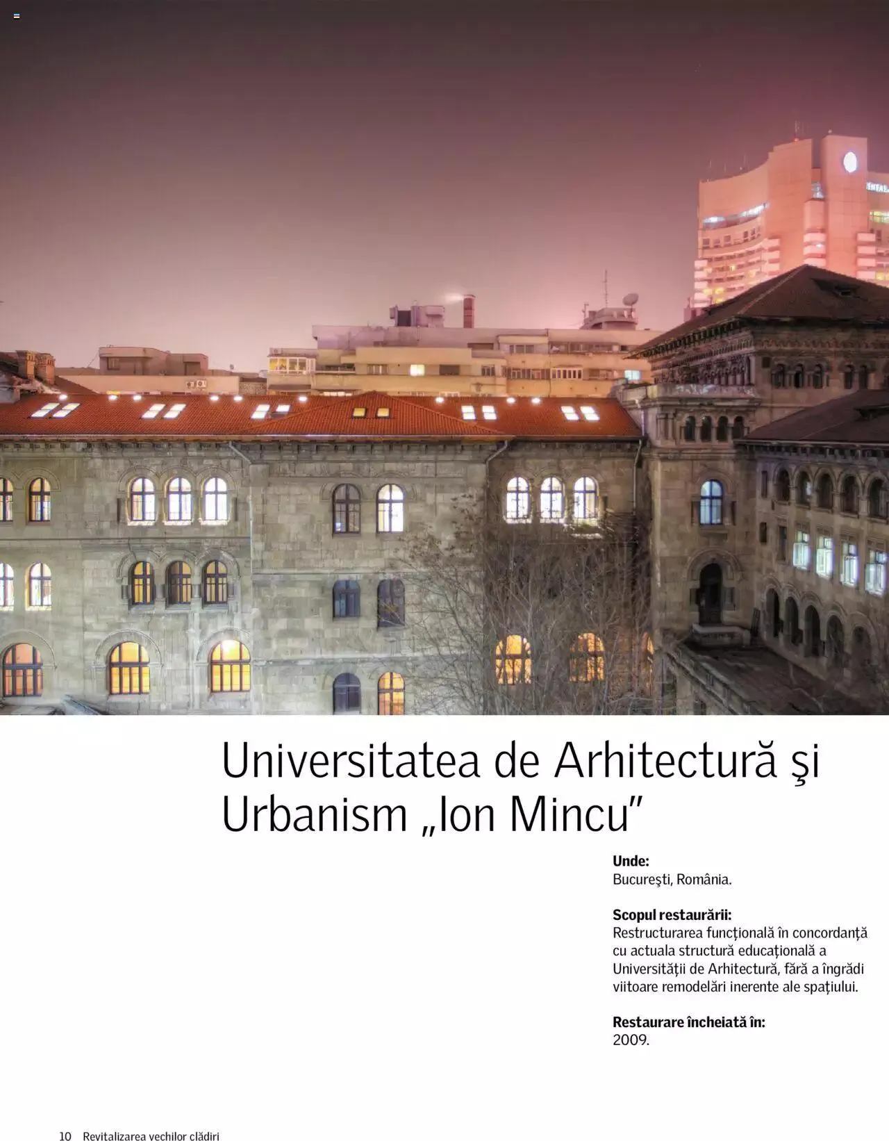 Catalog Velux catalog - Revitalizarea clădirilor istorice de la 1 octombrie până la 31 decembrie 2024 - Revista Pagina 10