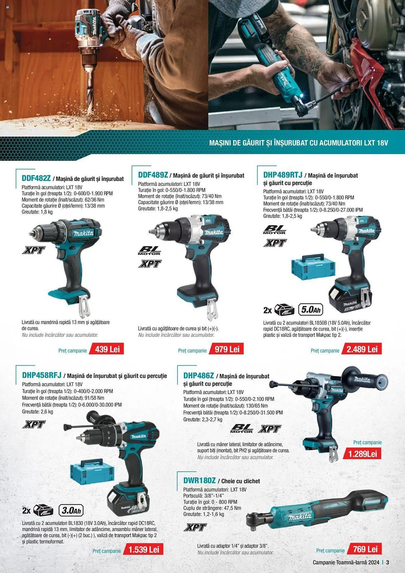 Catalog Catalog Makita de la 1 octombrie până la 20 decembrie 2024 - Revista Pagina 3