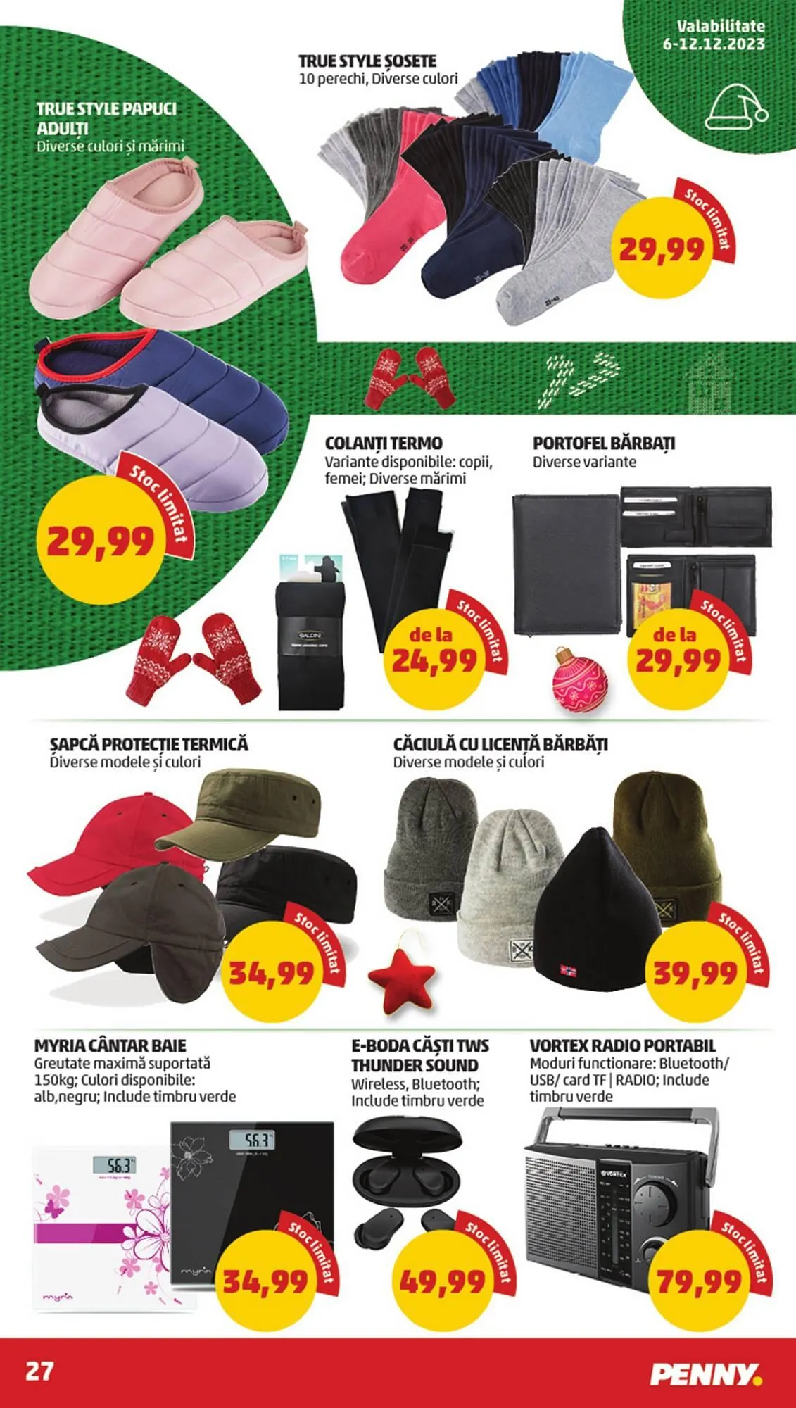 Catalog Penny catalog de la 6 decembrie până la 12 decembrie 2023 - Revista Pagina 27