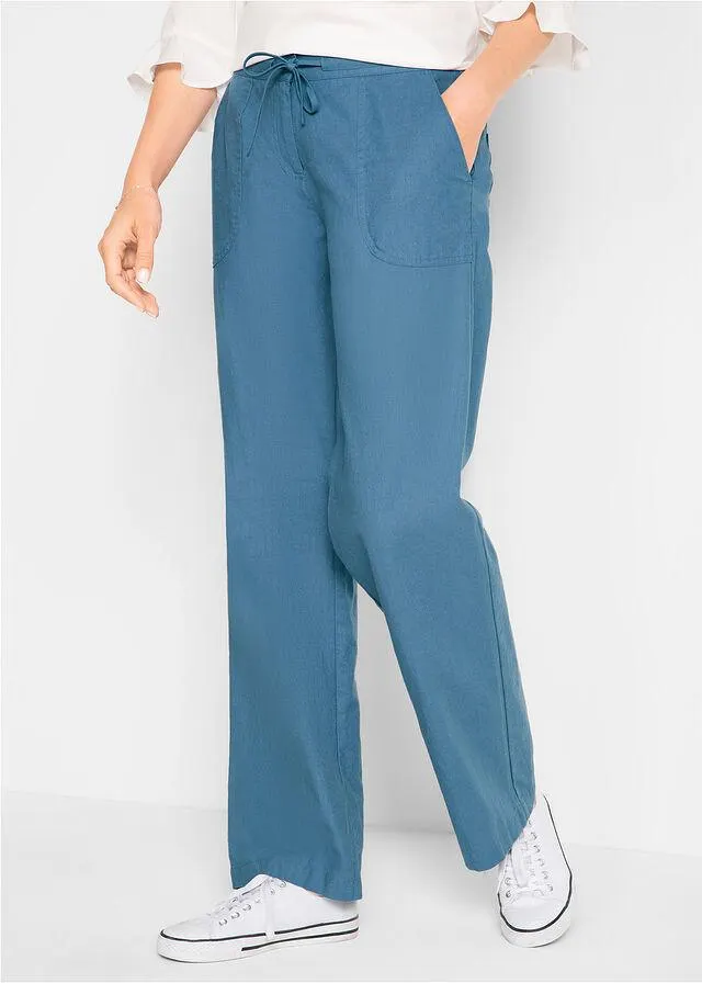 Pantaloni largi cu in