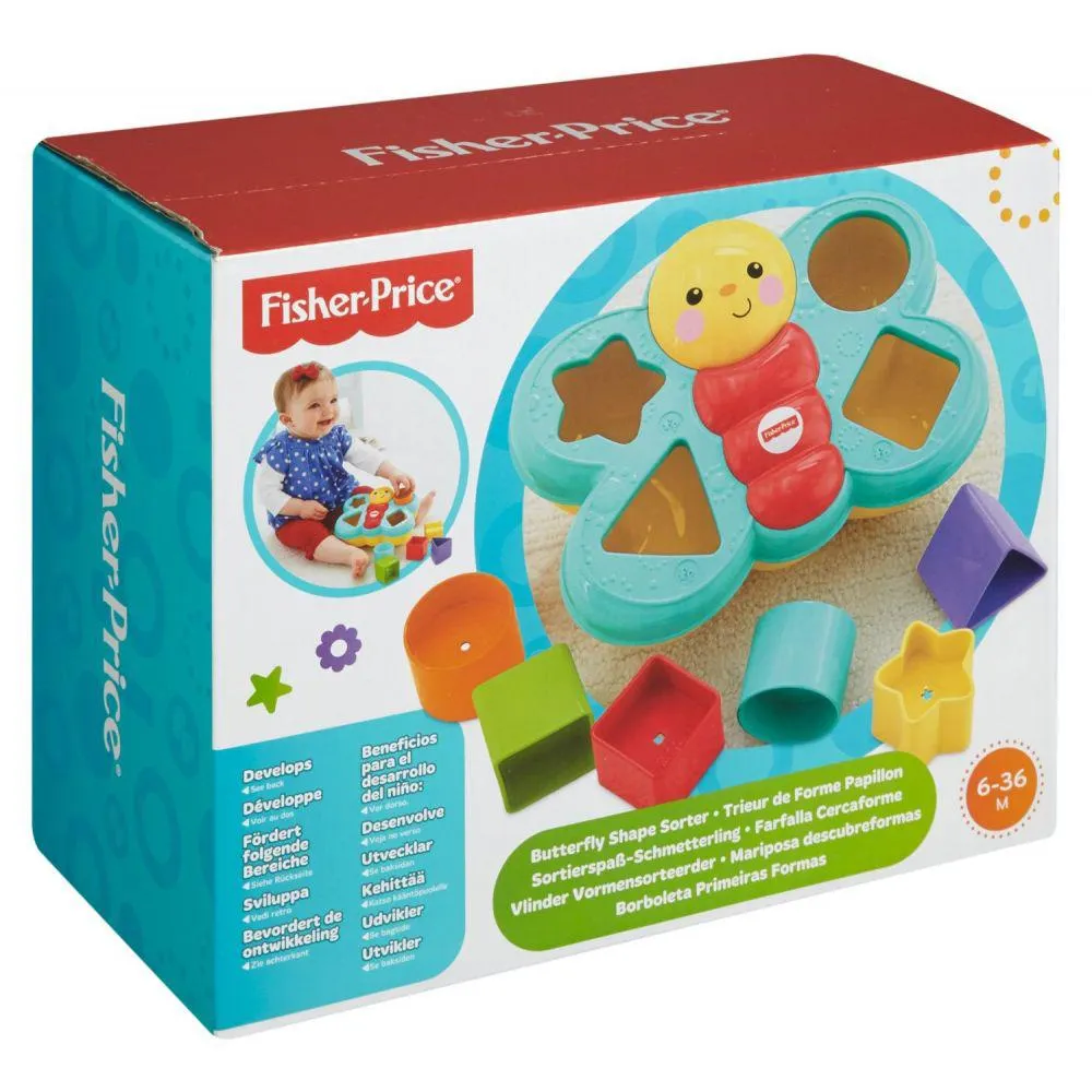 Jucarie bebelusi Fisher Price - Fluture pentru sortat forme
