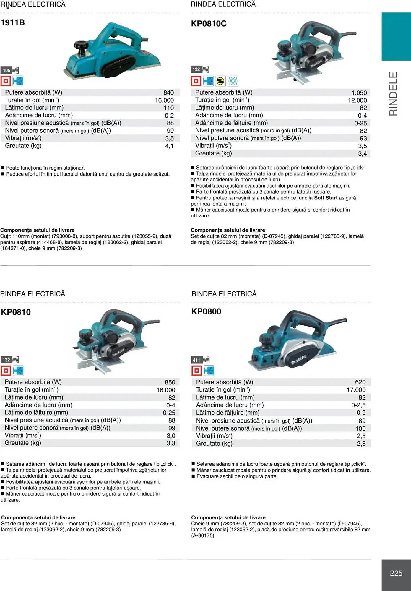 Catalog Catalog Makita de la 8 ianuarie până la 31 decembrie 2025 - Revista Pagina 225