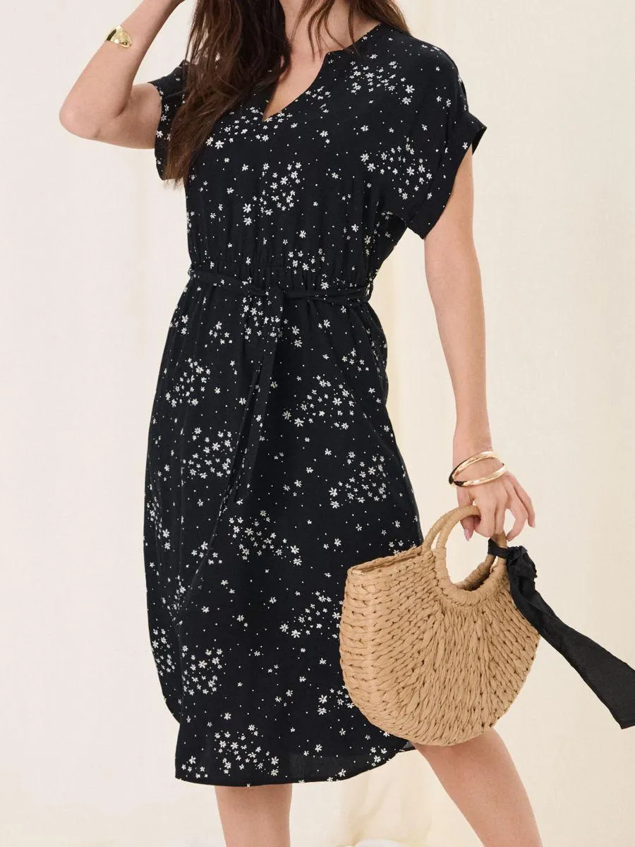 Rochie midi cu imprimeu floral