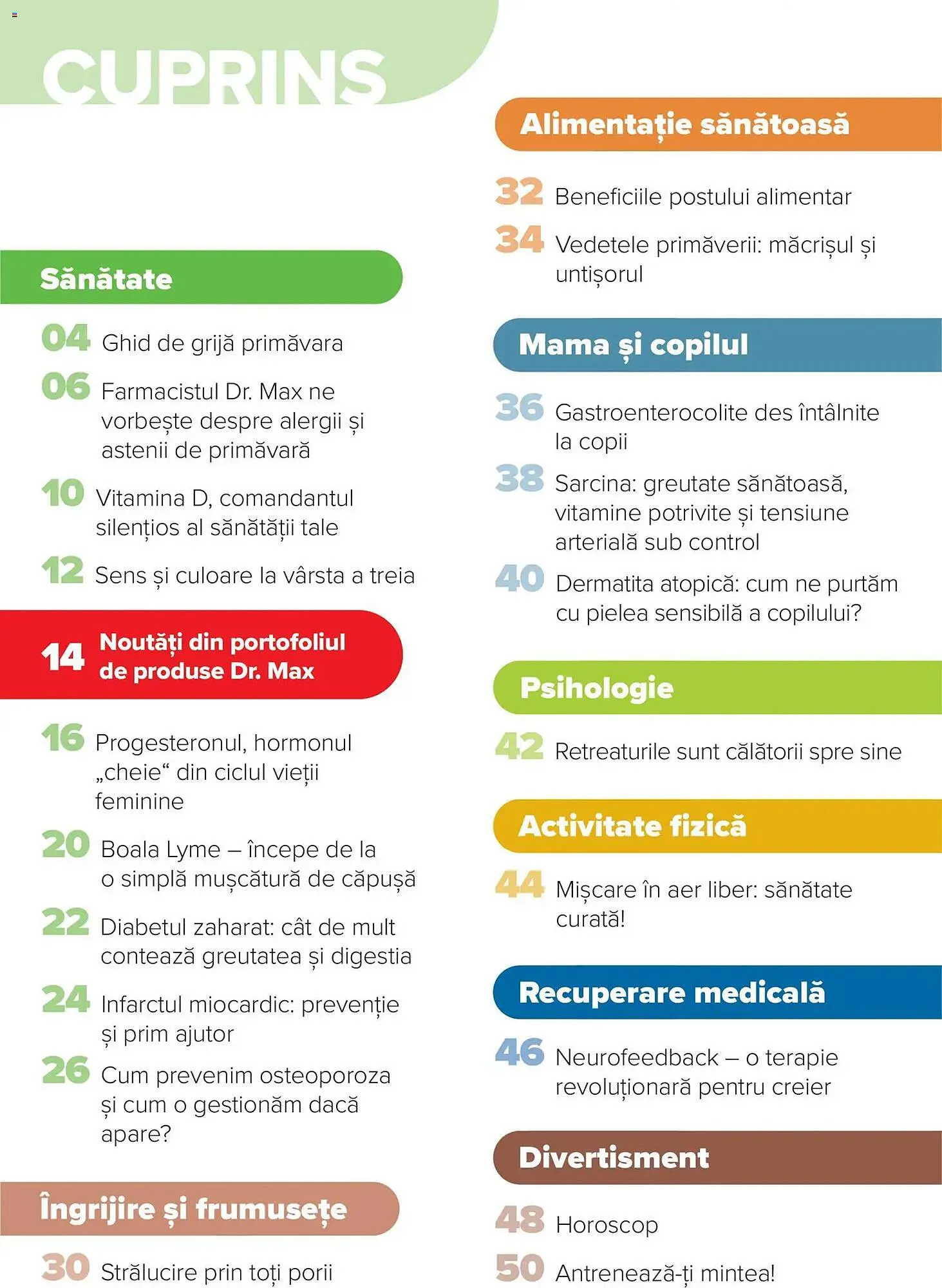 Catalog Catalog Dr.Max de la 28 februarie până la 31 mai 2026 - Revista Pagina 3