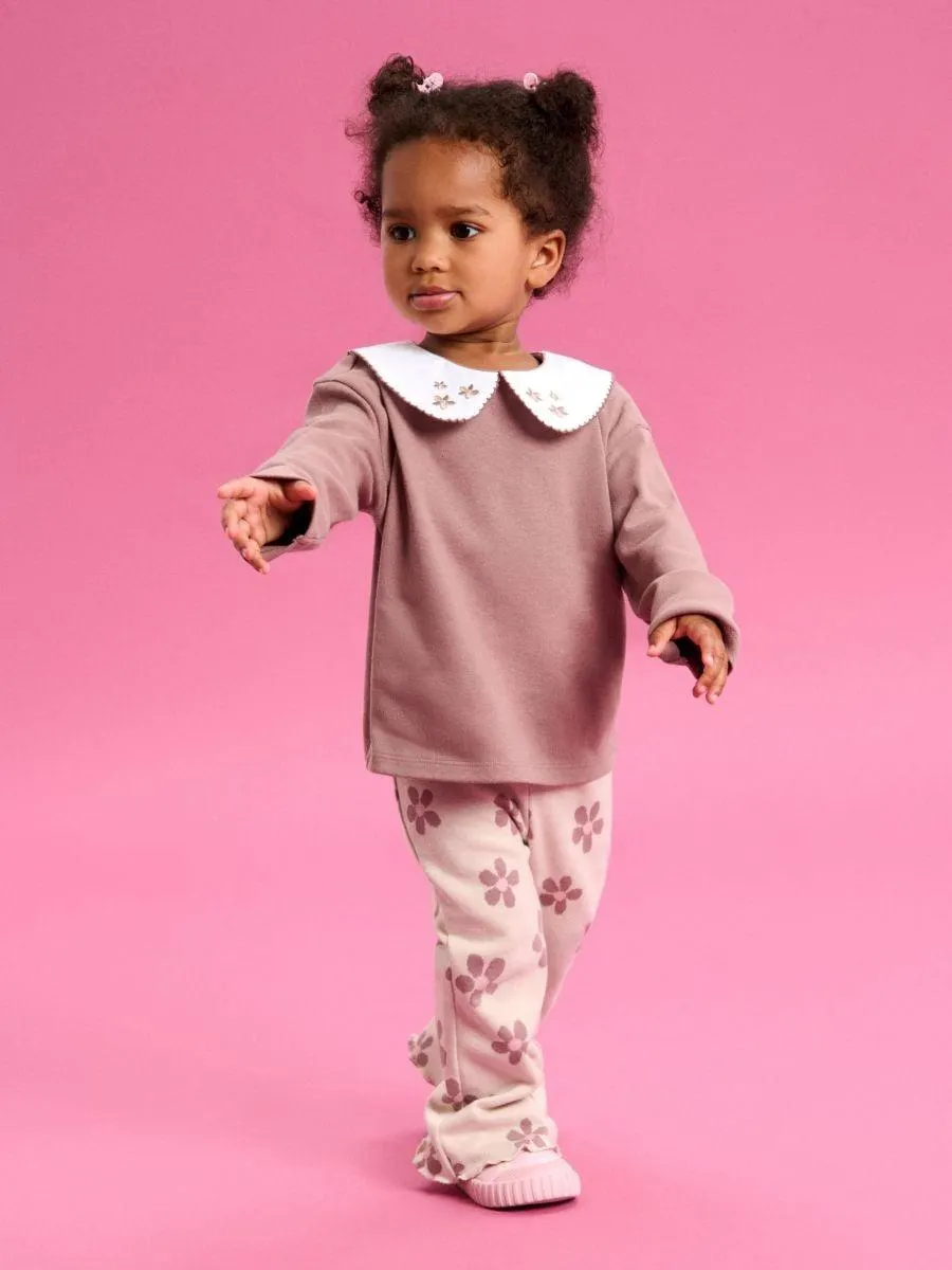 Cămașă cu guler brodat