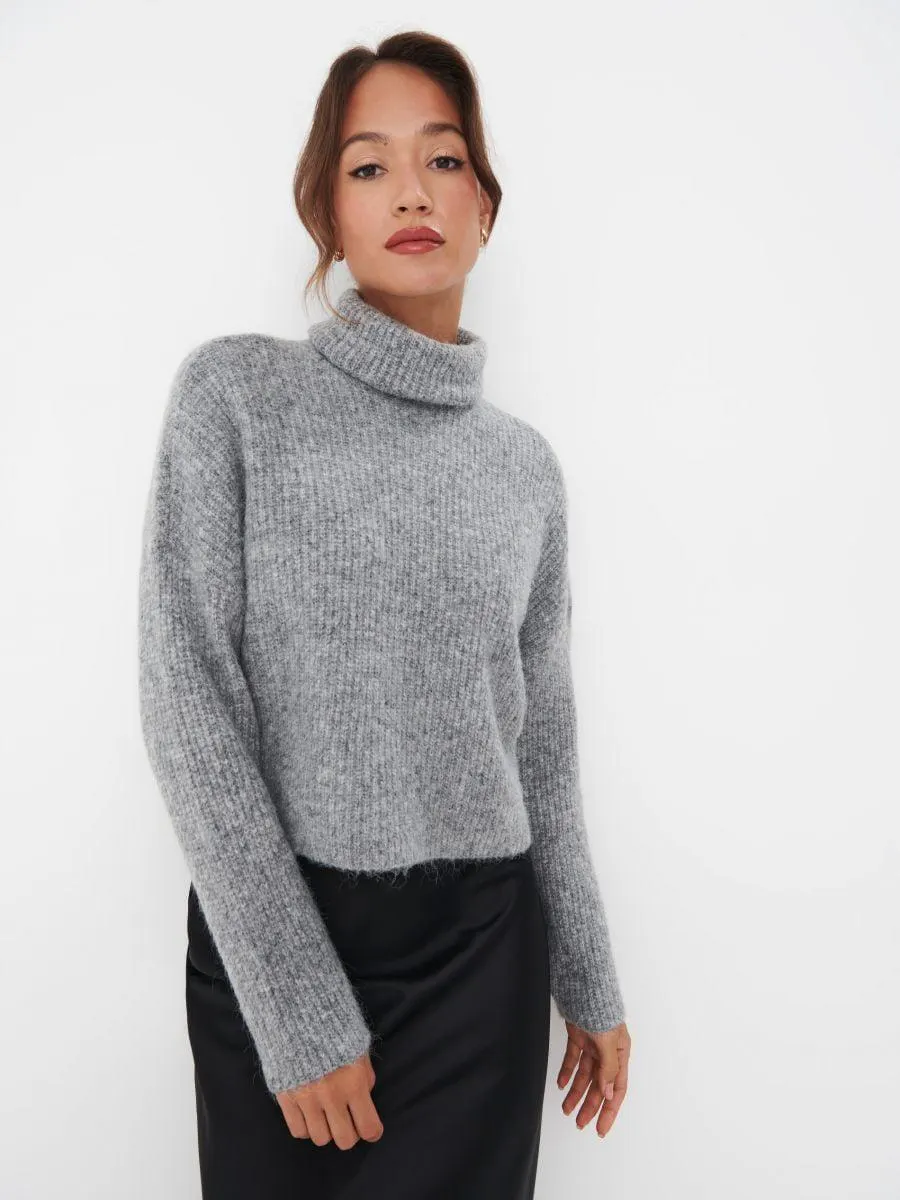Pulover cu guler polo