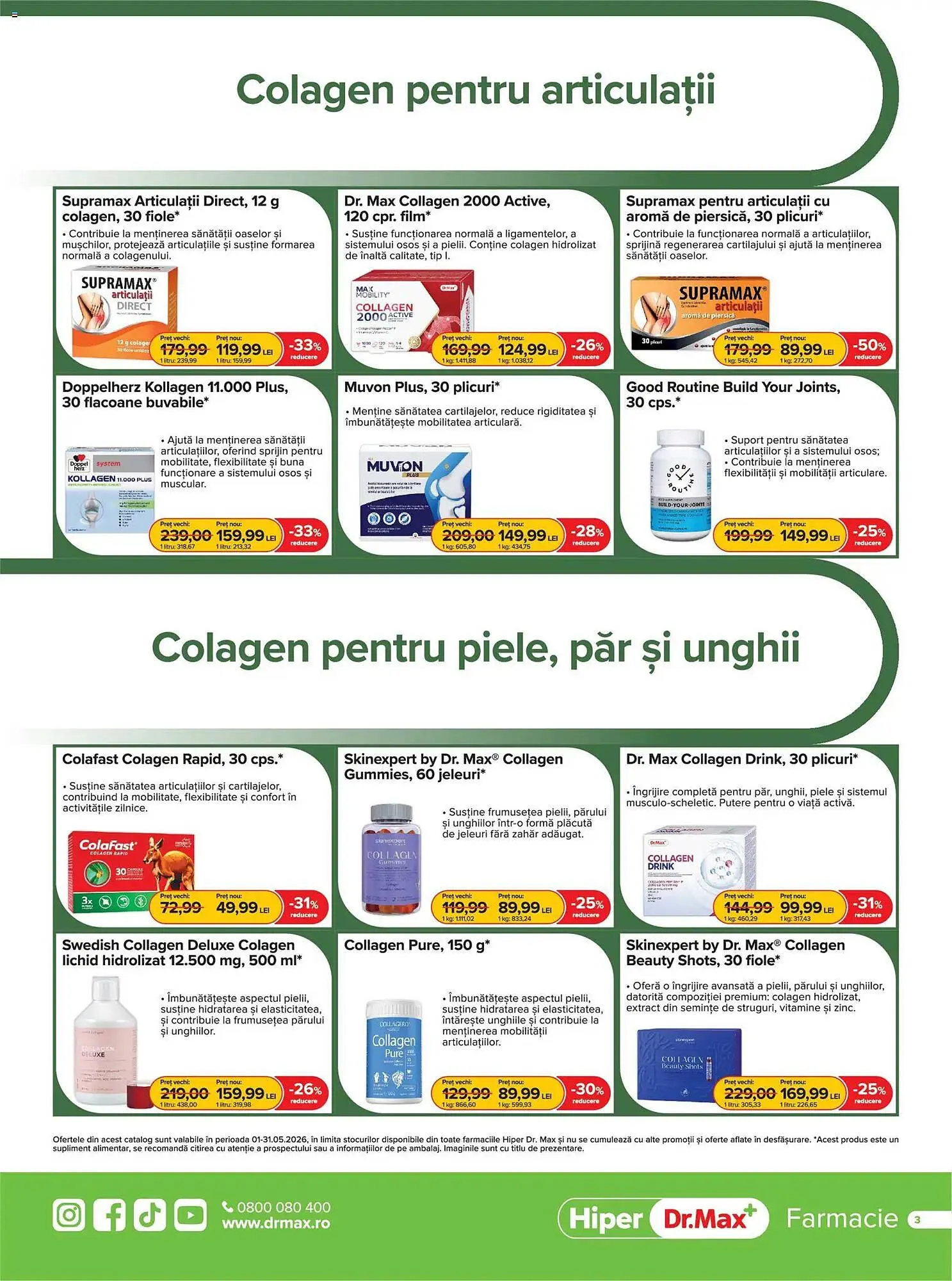 Catalog Catalog Dr.Max de la 1 mai până la 31 mai 2026 - Revista Pagina 3