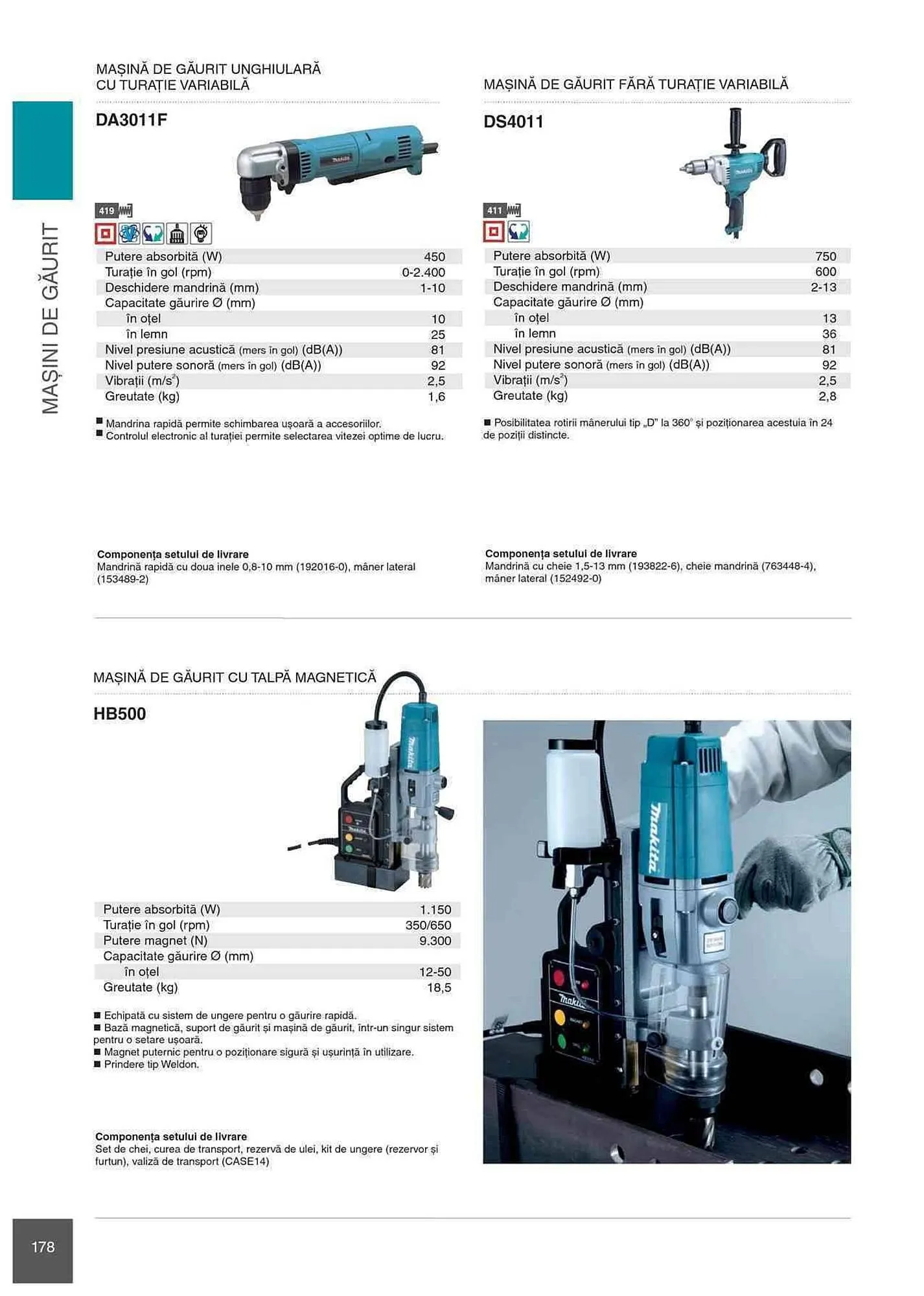Catalog Makita catalog de la 1 ianuarie până la 31 decembrie 2023 - Revista Pagina 178