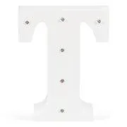 LITERA "T" Decor luminos din lemn pentru copii