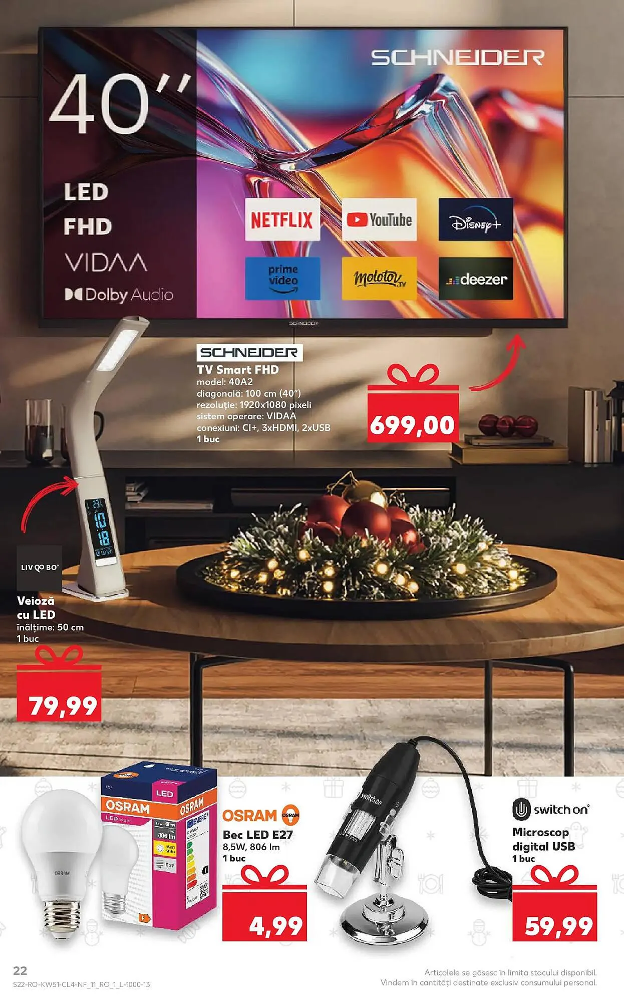 Catalog Catalog Kaufland de la 17 decembrie până la 23 decembrie 2025 - Revista Pagina 22