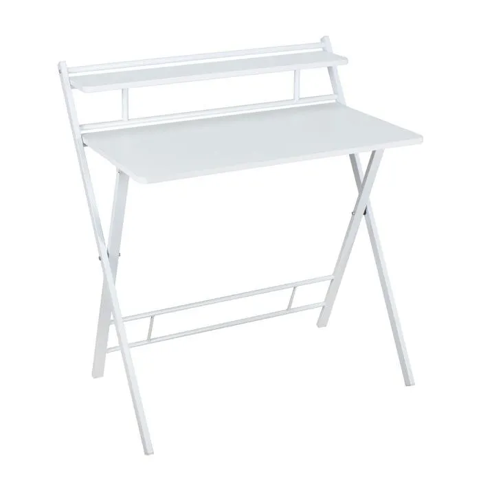 Birou pliabil AB0080, pentru calculator, alb, 83.5 x 47 x 93 cm, 1C