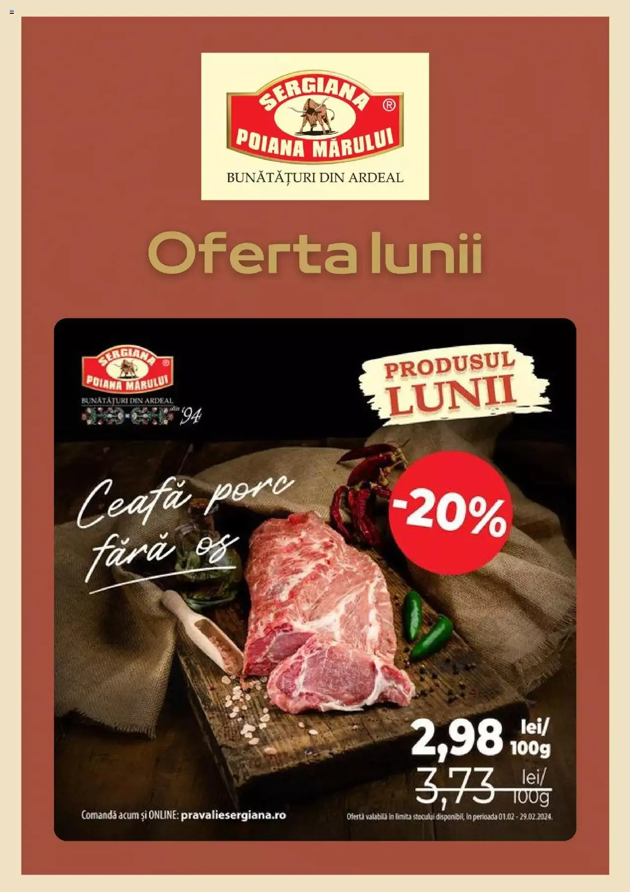Catalog Catalog Sergiana de la 1 februarie până la 29 februarie 2024 - Revista Pagina 