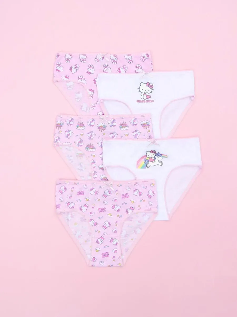 Set de 5 perechi de chiloți Hello Kitty