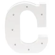 LITERA "C" Decor luminos din lemn pentru copii