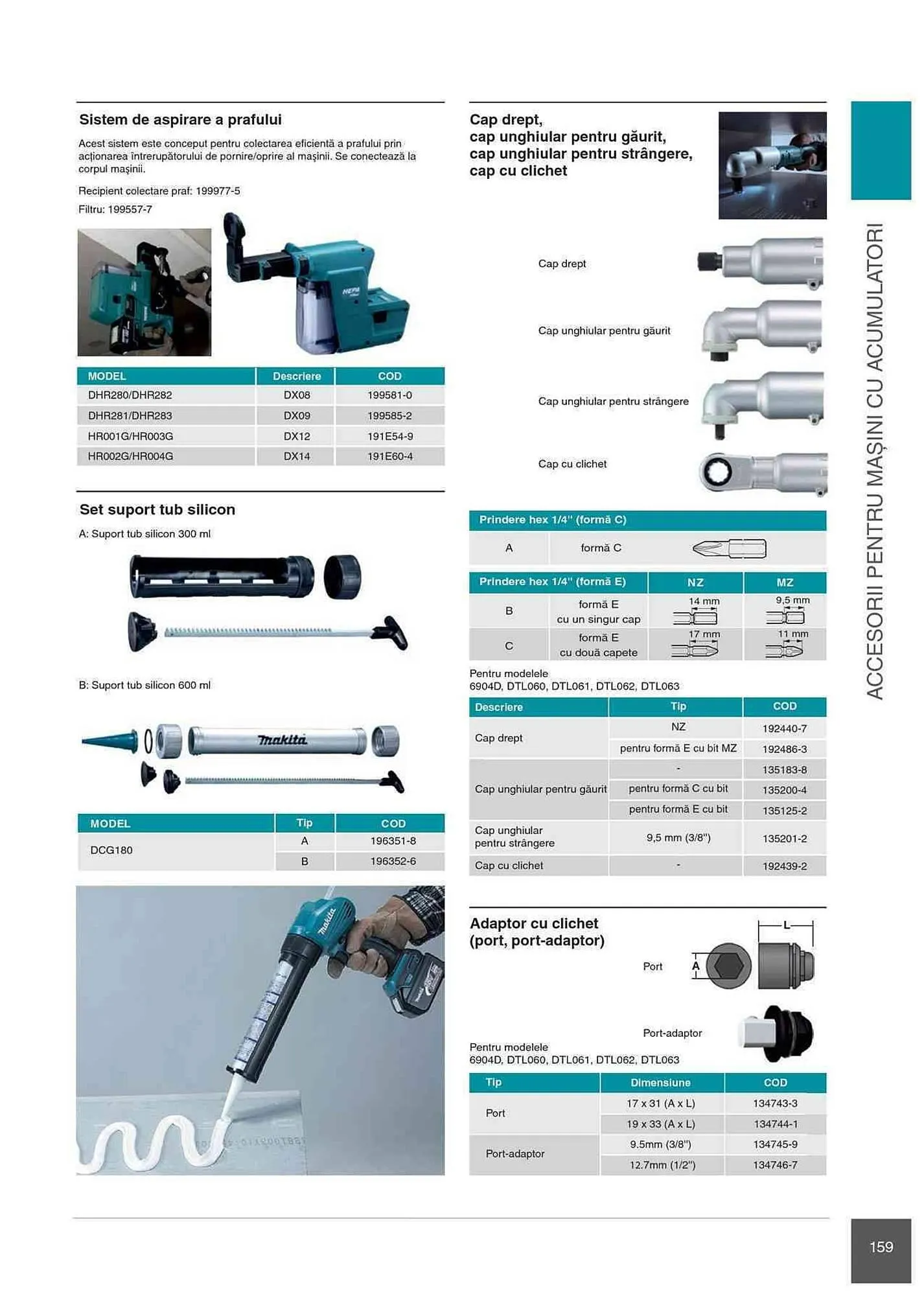 Catalog Makita catalog de la 1 ianuarie până la 31 decembrie 2023 - Revista Pagina 159