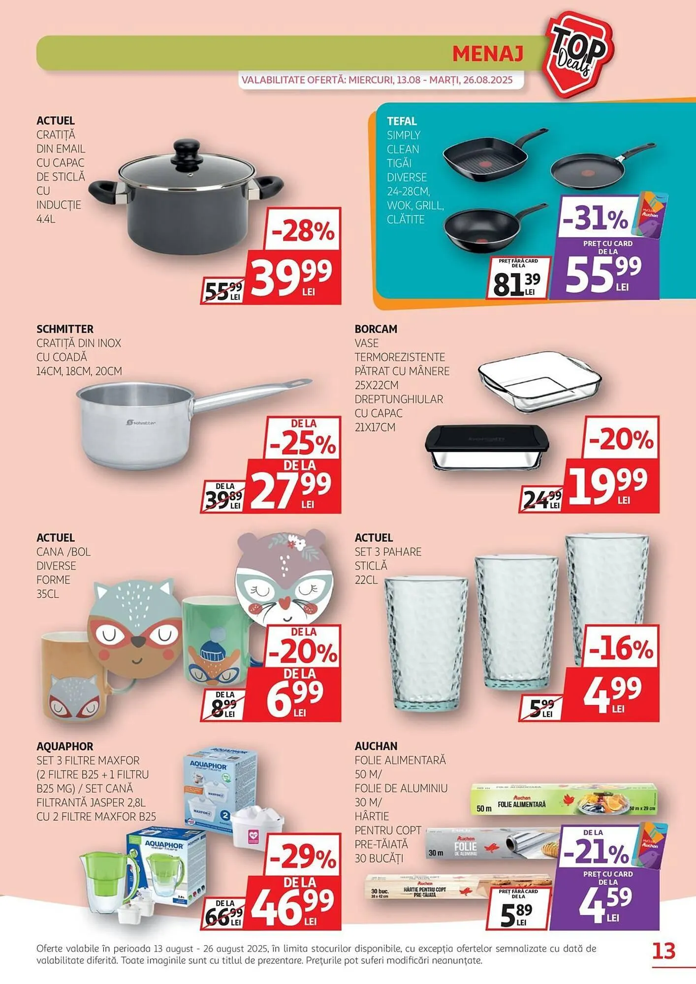Catalog Catalog Auchan de la 13 august până la 26 august 2025 - Revista Pagina 13