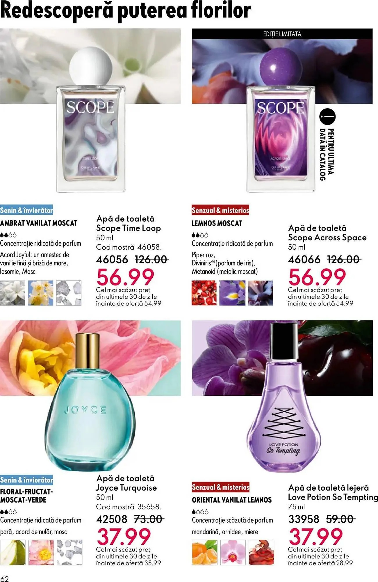 Catalog Catalog Oriflame de la 22 octombrie până la 11 noiembrie 2025 - Revista Pagina 62