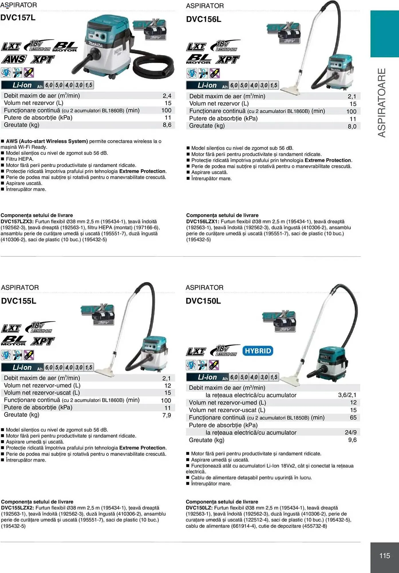 Catalog Catalog Makita de la 8 ianuarie până la 31 decembrie 2025 - Revista Pagina 115