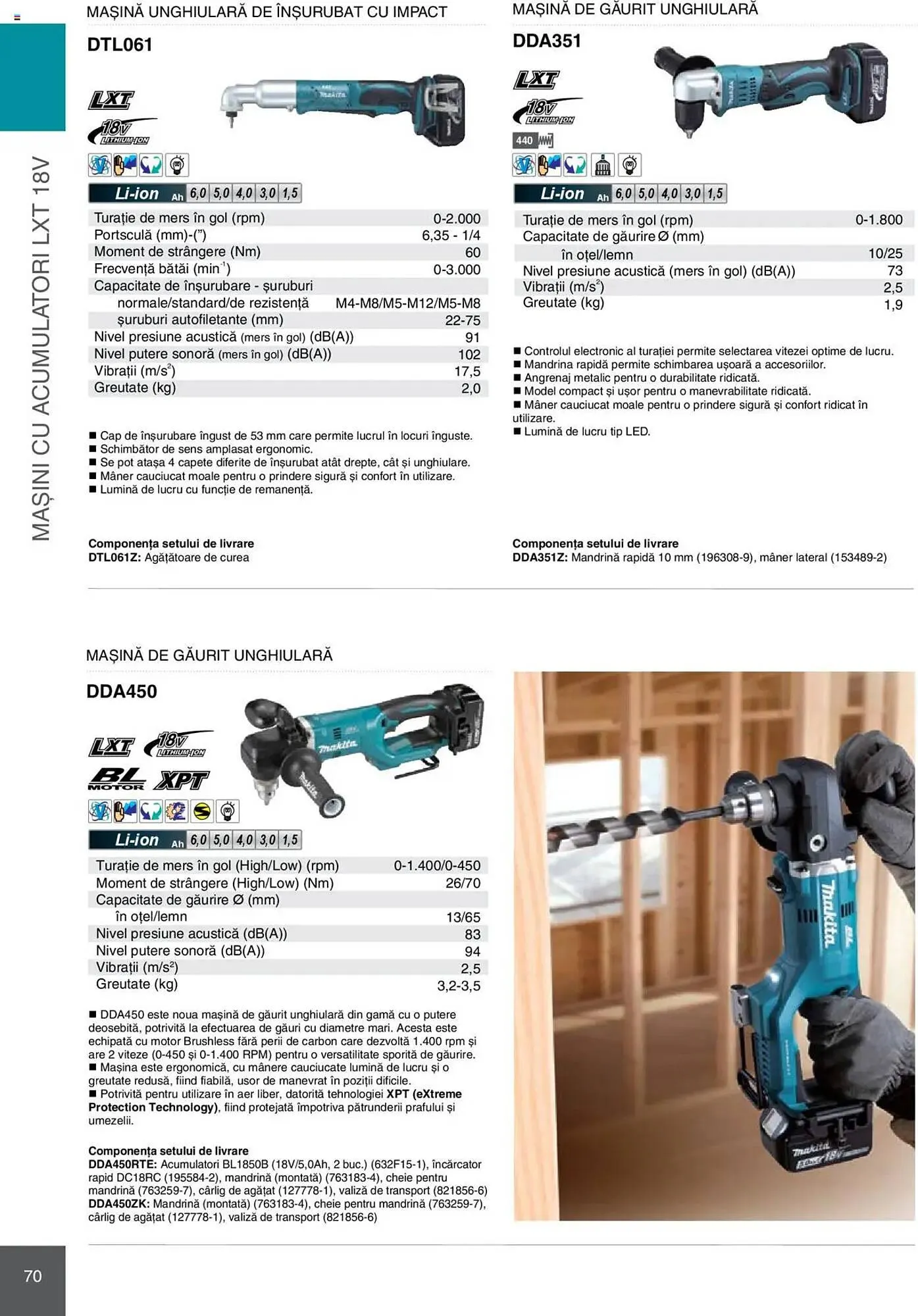 Catalog Catalog Makita de la 8 ianuarie până la 31 decembrie 2025 - Revista Pagina 70